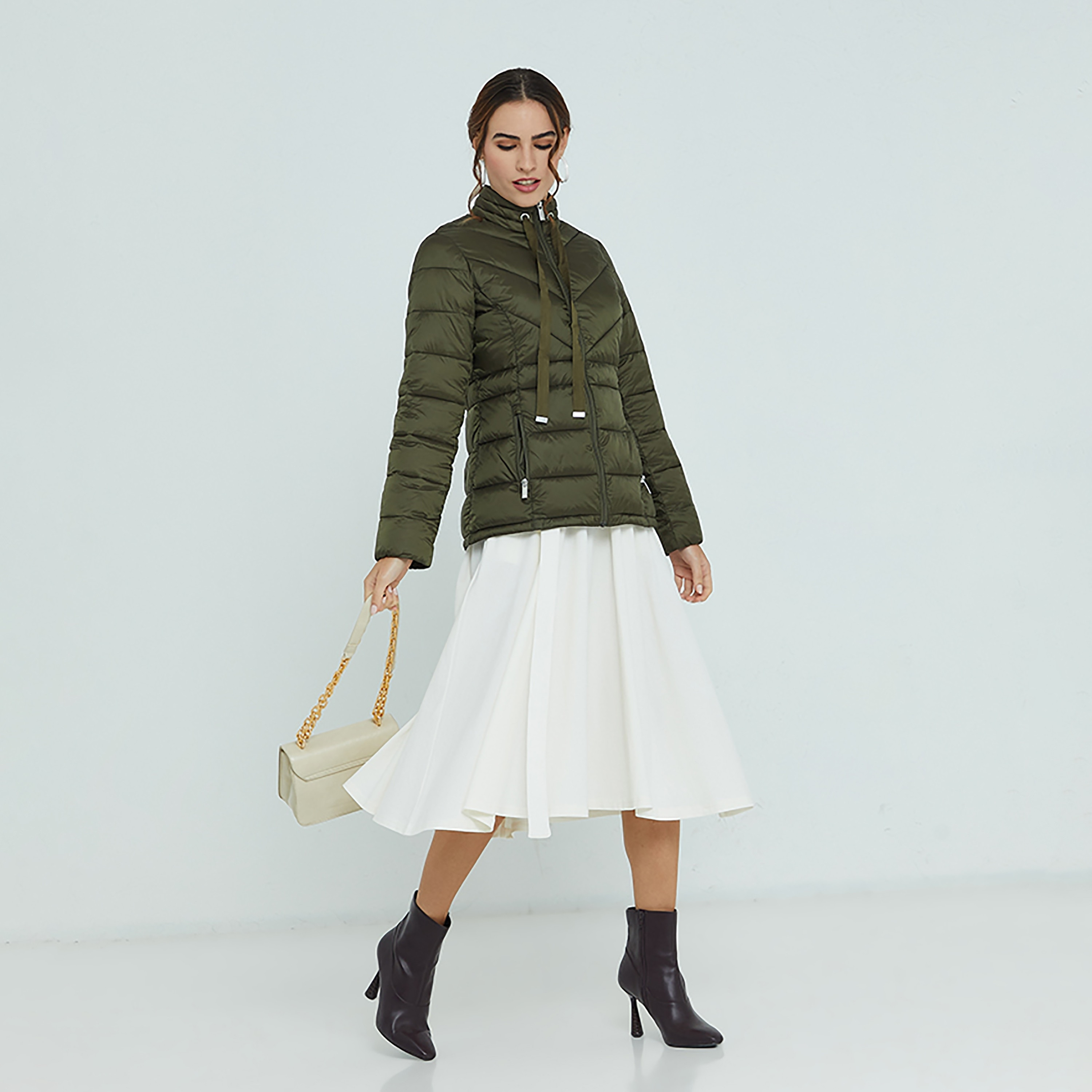 Beverly Hills Polo Club Quilted High Neck Long Sleeves Women's Puffer Jacket-women-winterwear-coatsandjackets-jackets-image-2