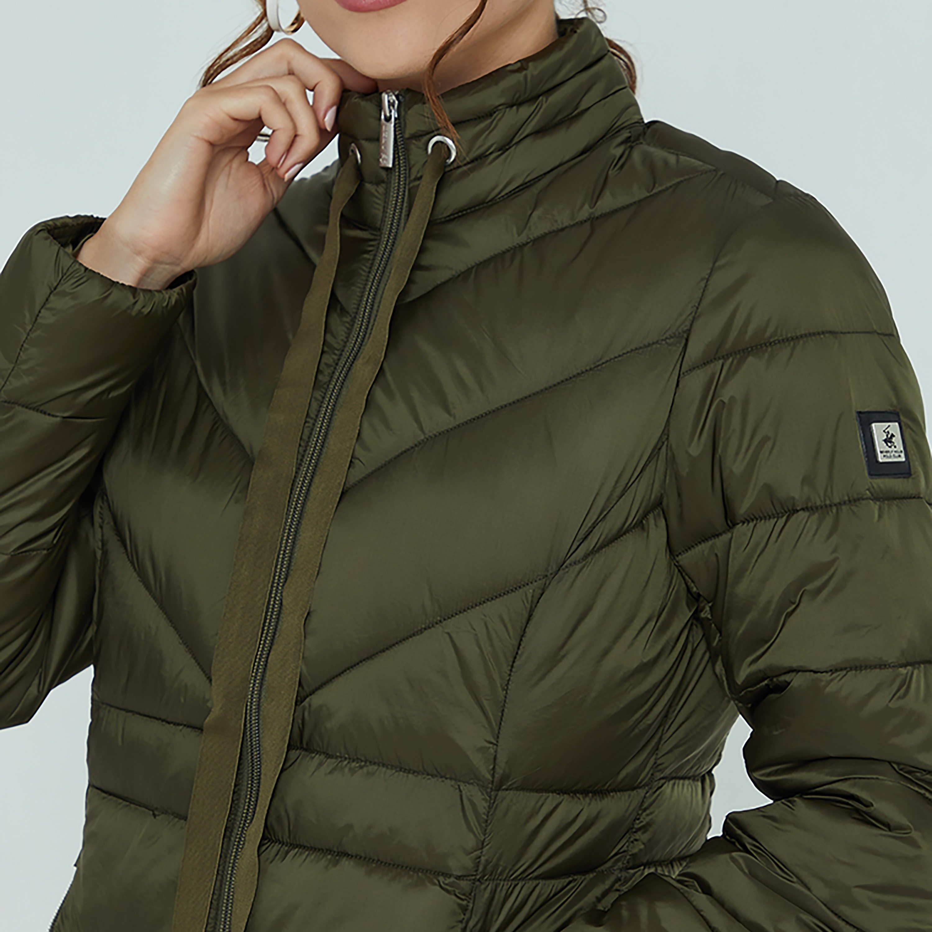 Beverly Hills Polo Club Quilted High Neck Long Sleeves Women's Puffer Jacket-women-winterwear-coatsandjackets-jackets-image-3