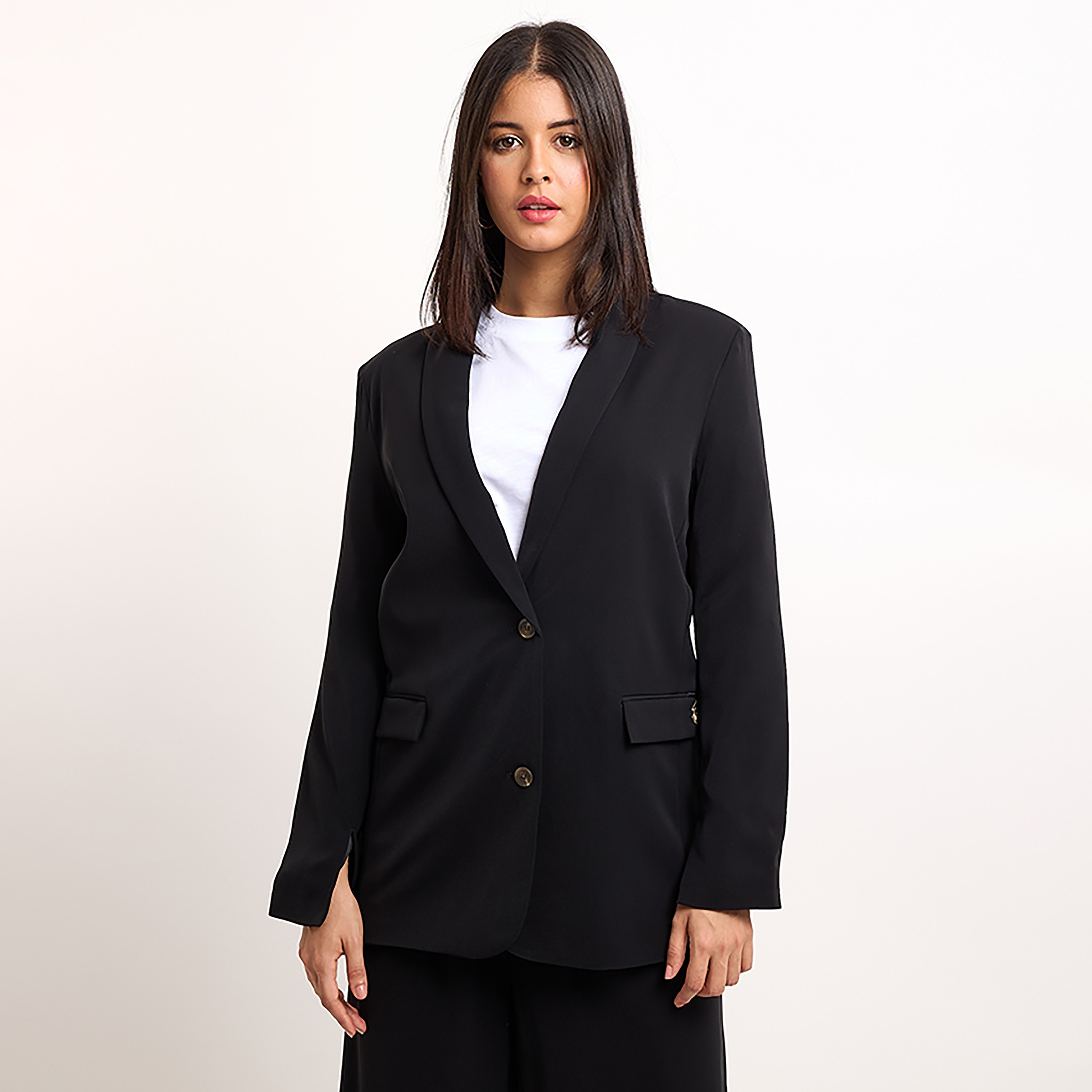 سترة بيفرلي هيلز بولو كلوب بياقة طية صدر السترة وأكمام طويلة للنساء-women-clothing-coatsandjackets-blazers-image-5