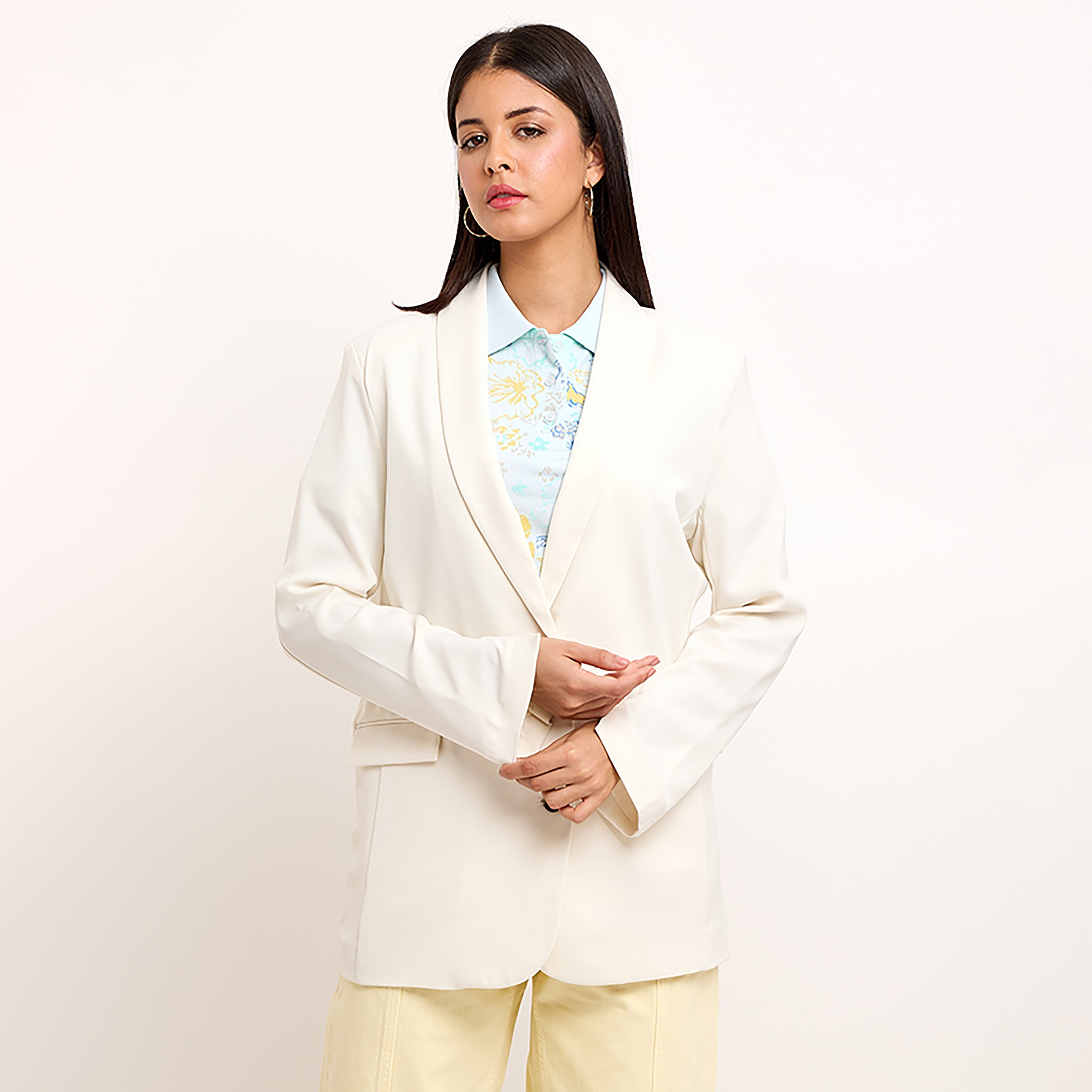 سترة بيفرلي هيلز بولو كلوب بياقة طية صدر السترة وأكمام طويلة للنساء-women-clothing-coatsandjackets-blazers-image-4