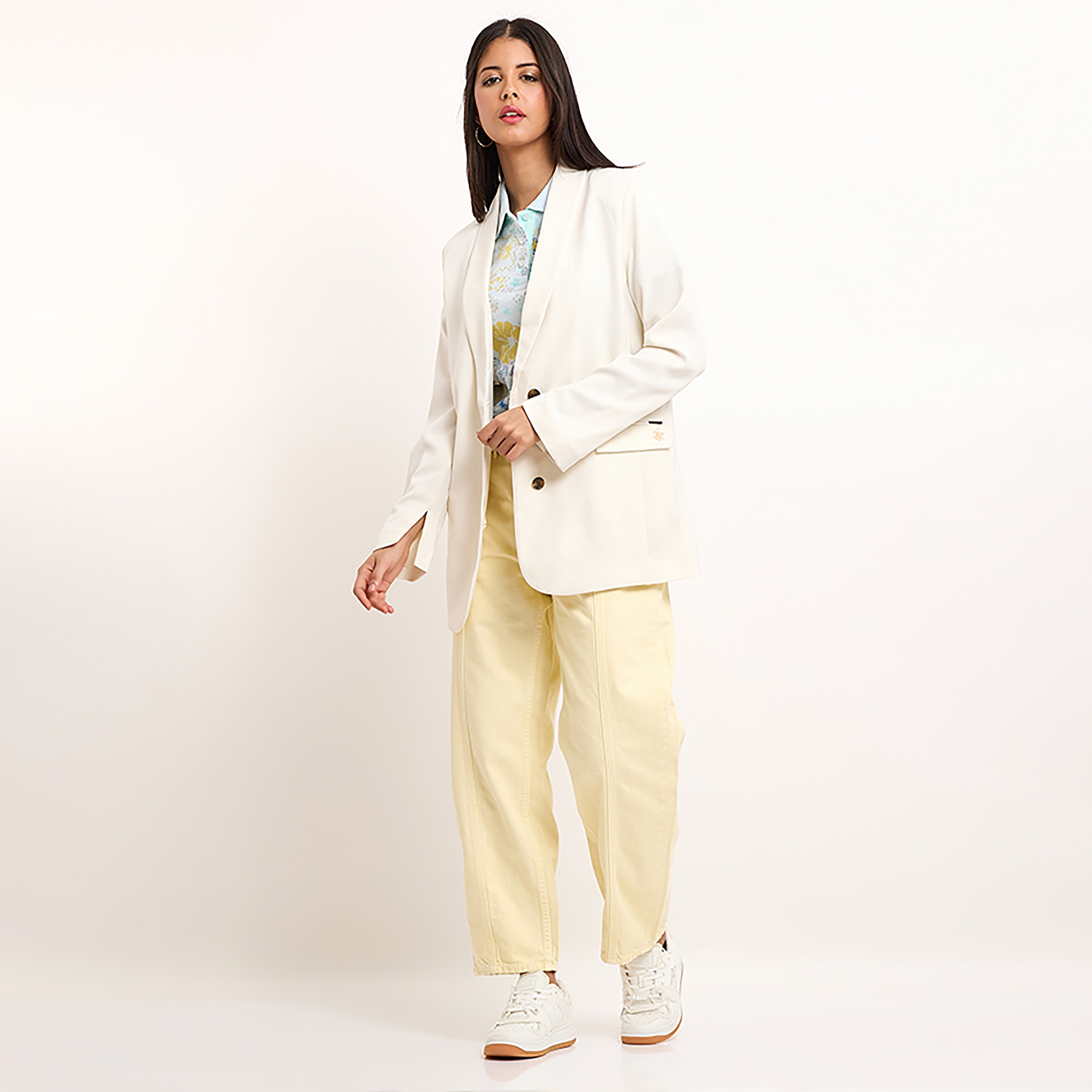 سترة بيفرلي هيلز بولو كلوب بياقة طية صدر السترة وأكمام طويلة للنساء-women-clothing-coatsandjackets-blazers-image-3