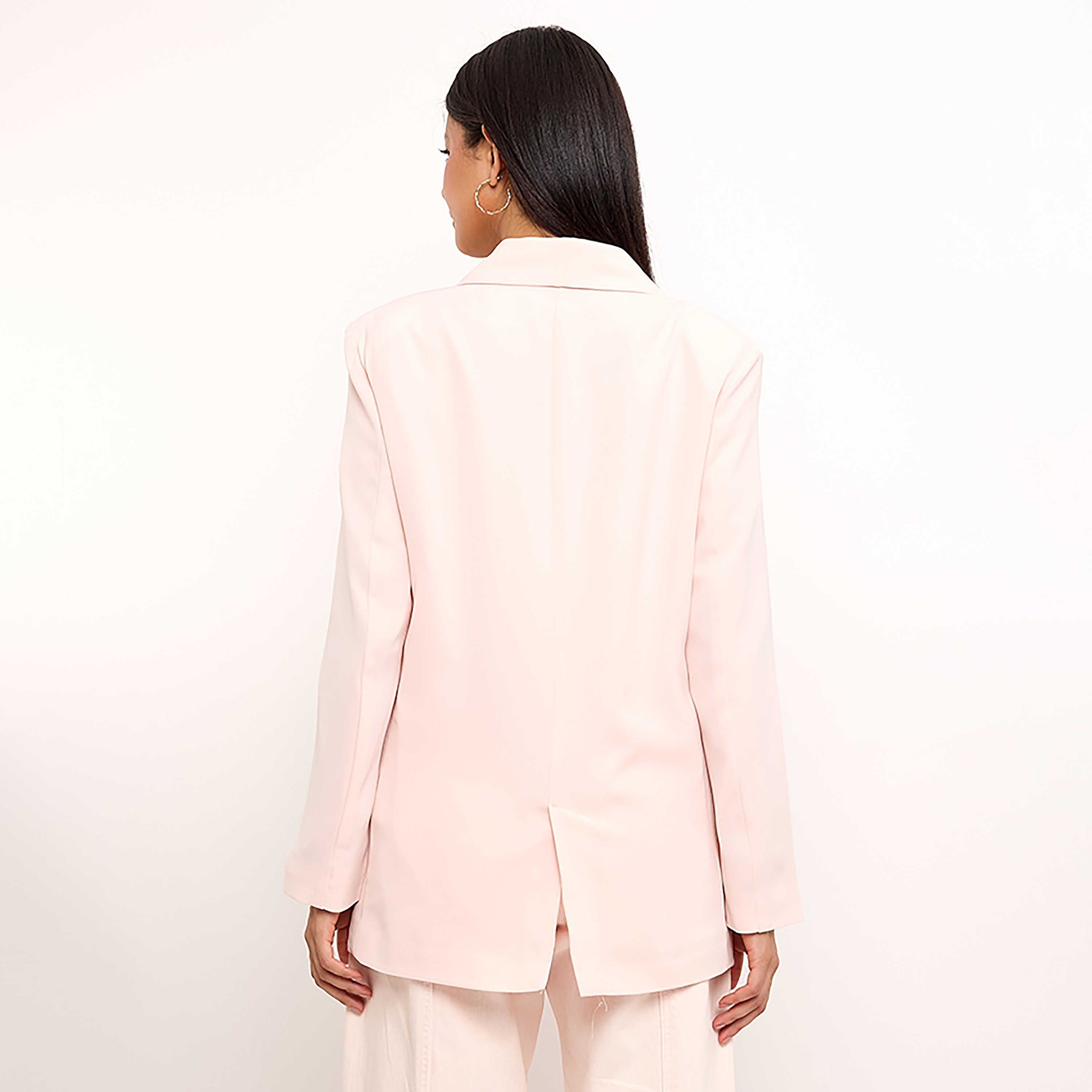 بليزر نسائي بأكمام طويلة وياقة شال سادة من بيفرلي هيلز بولو كلوب-women-clothing-coatsandjackets-blazers-image-1