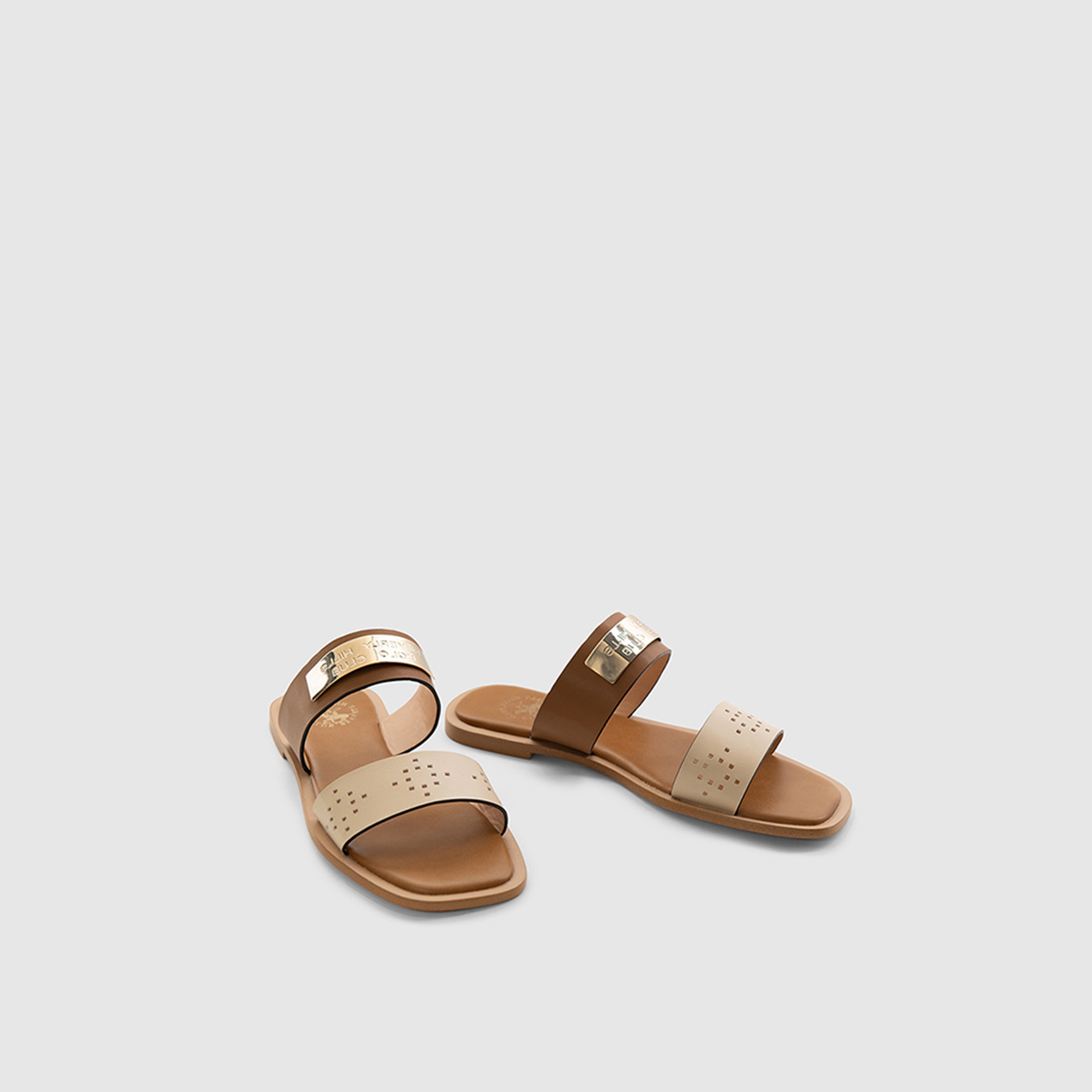 بيفرلي هيلز بولو كلوب - صندل مسطح سهل الارتداء للنساء | BP LS055523-6-women-shoes-flats-slides-image-1
