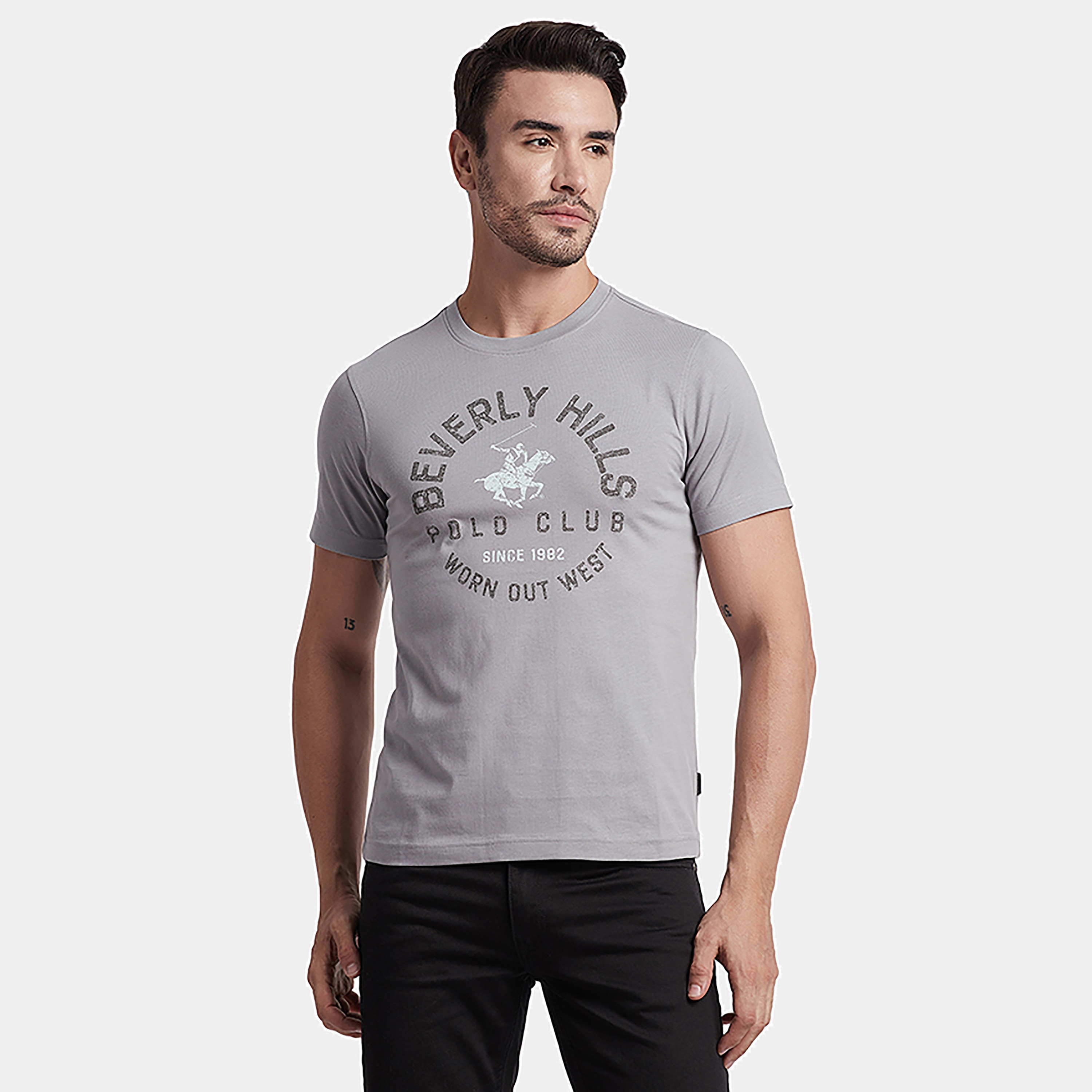 Beverly Hills Polo Club Printed Crew Neck Short Sleeves T-Shirt-men-clothing-tshirtsandpolos-tshirts-image-1
