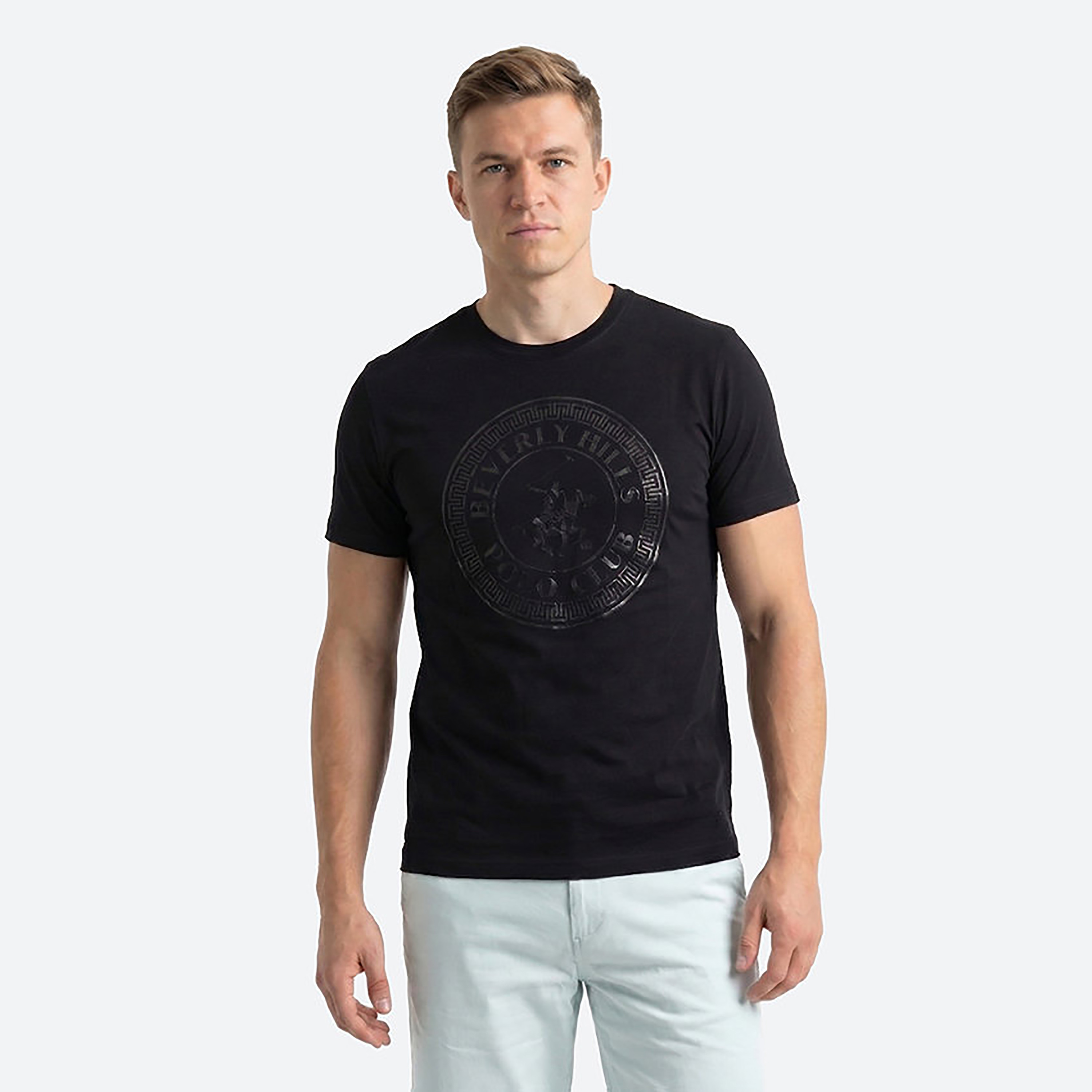 Beverly Hills Polo Club Graphic Print Crew Neck Short Sleeves Men's T-Shirt-men-clothing-tshirtsandpolos-tshirts-image-1