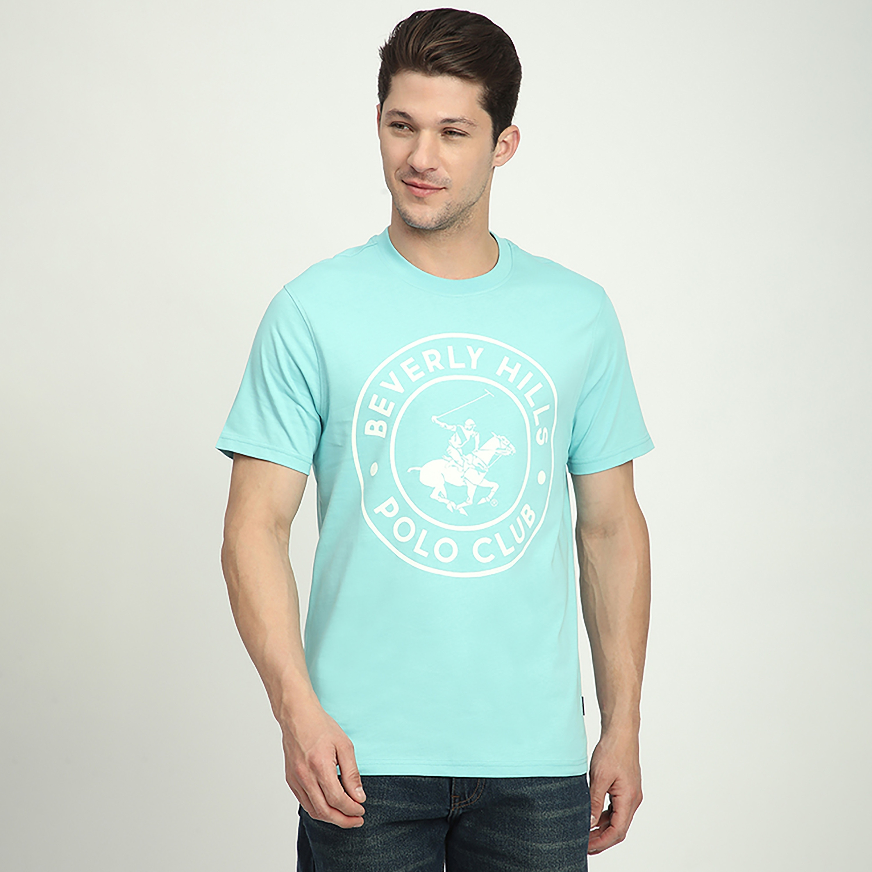 تي شيرت رجالي بأكمام قصيرة ورقبة دائرية وطبعة شعار من بيفرلي هيلز بولو كلوب-men-clothing-tshirtsandpolos-tshirts-image-1