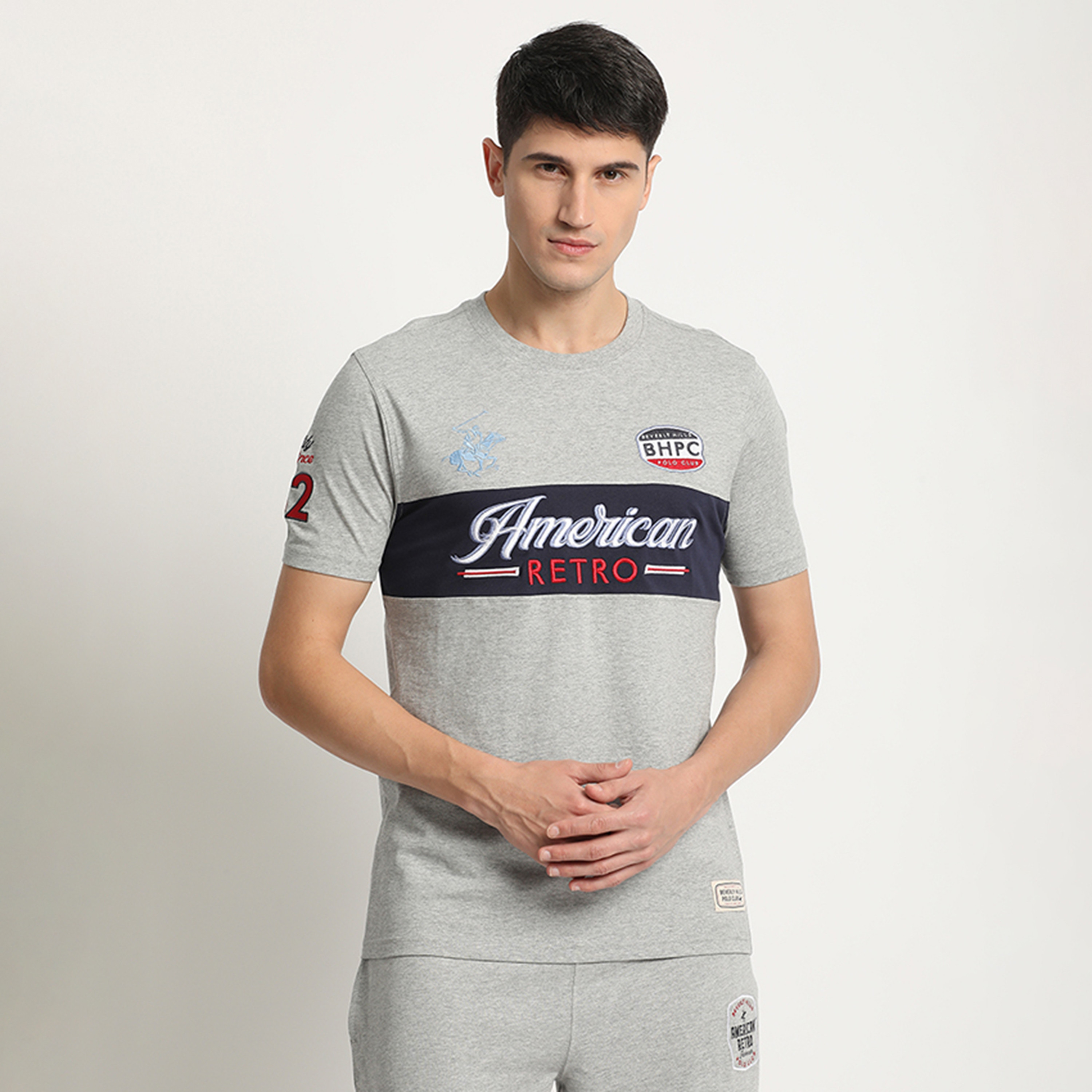 Beverly Hills Polo Club Printed Crew Neck Short Sleeves T-Shirt-men-clothing-tshirtsandpolos-tshirts-image-1