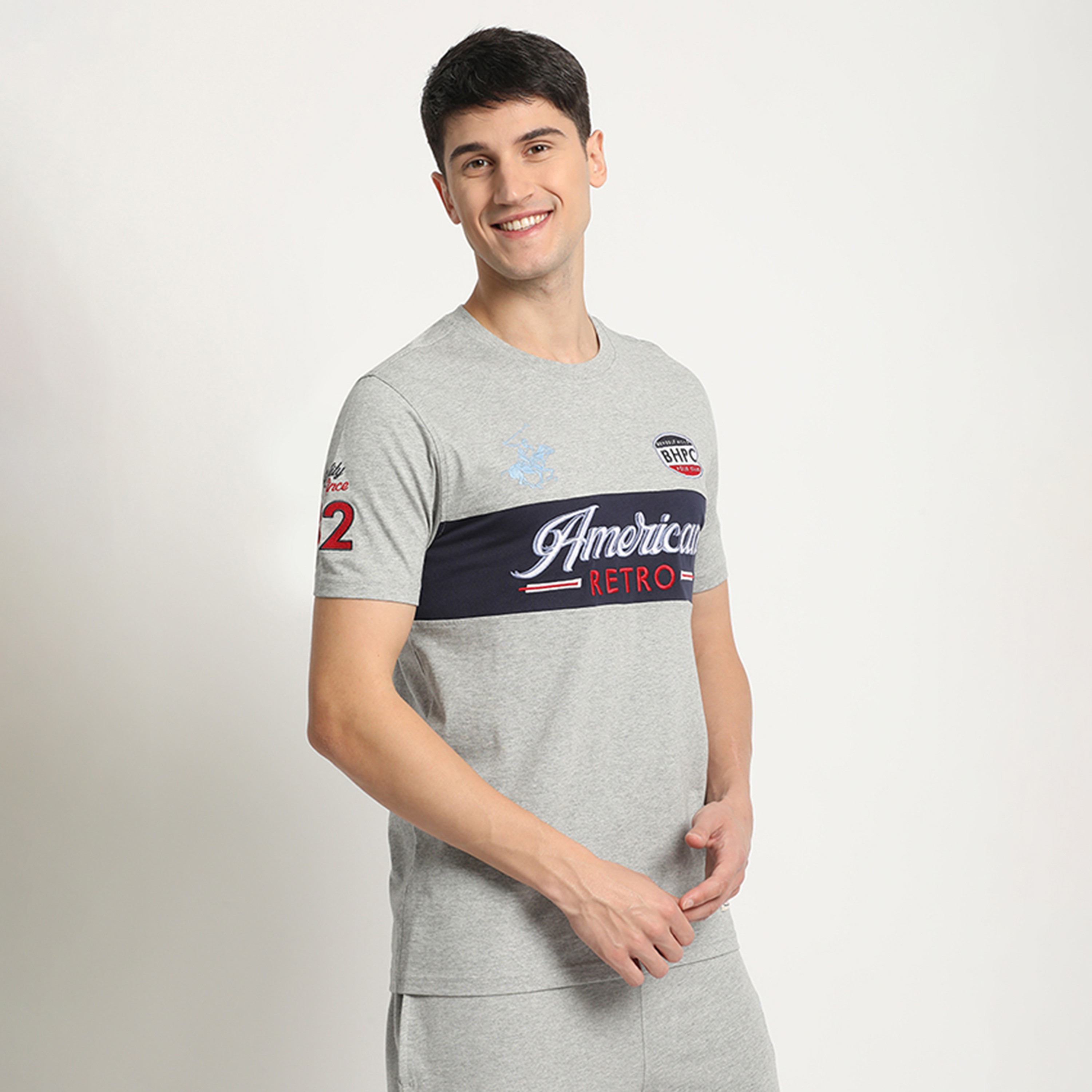 تي شيرت بيفرلي هيلز بولو كلوب بياقة مستديرة وأكمام قصيرة مع مطبوع-men-clothing-tshirtsandpolos-tshirts-image-3
