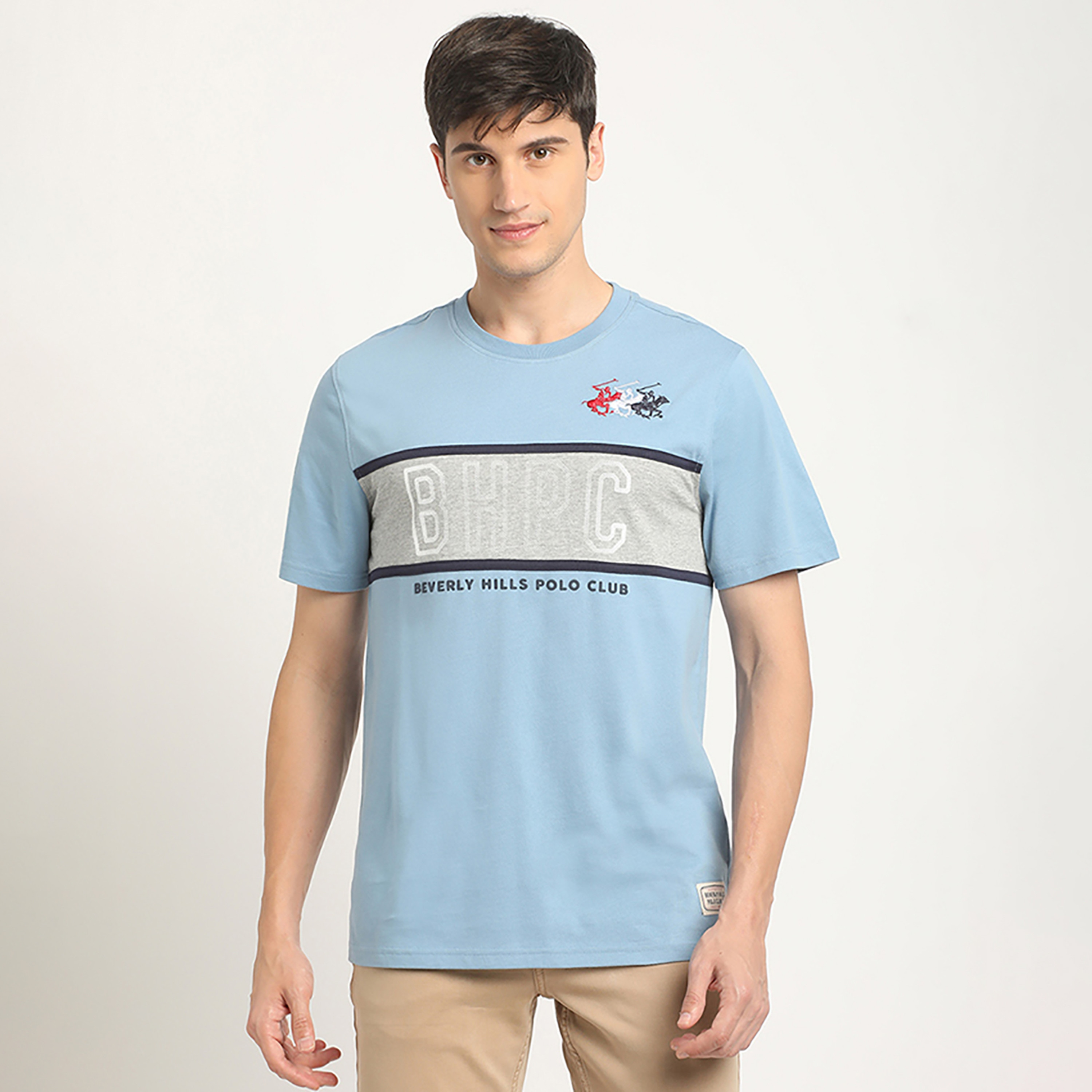 Beverly Hills Polo Club Logo Crew Neck Short Sleeves T-Shirt-men-clothing-tshirtsandpolos-tshirts-image-1