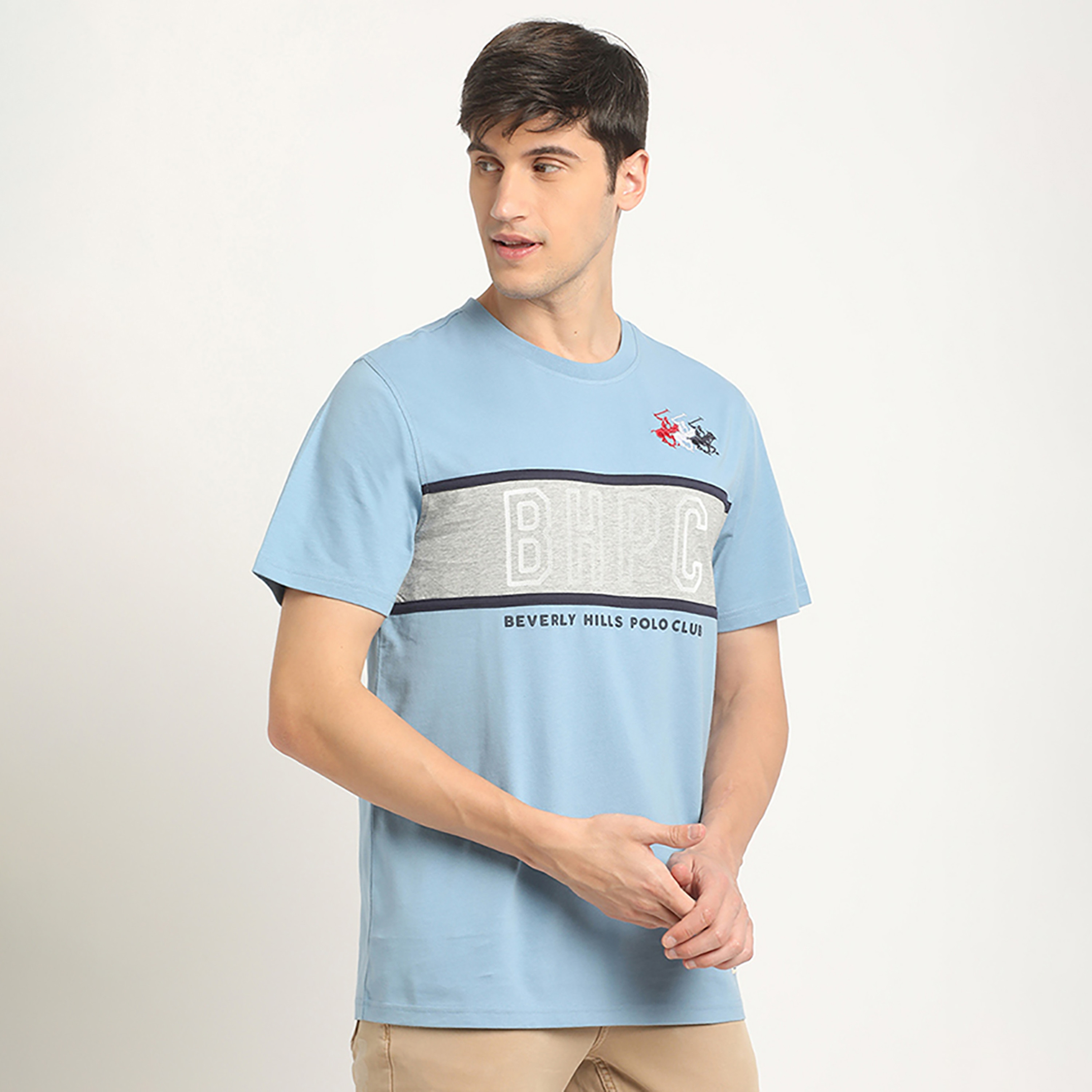 تي شيرت بيفرلي هيلز بولو كلوب بياقة مستديرة وأكمام قصيرة مع شعار-men-clothing-tshirtsandpolos-tshirts-image-3