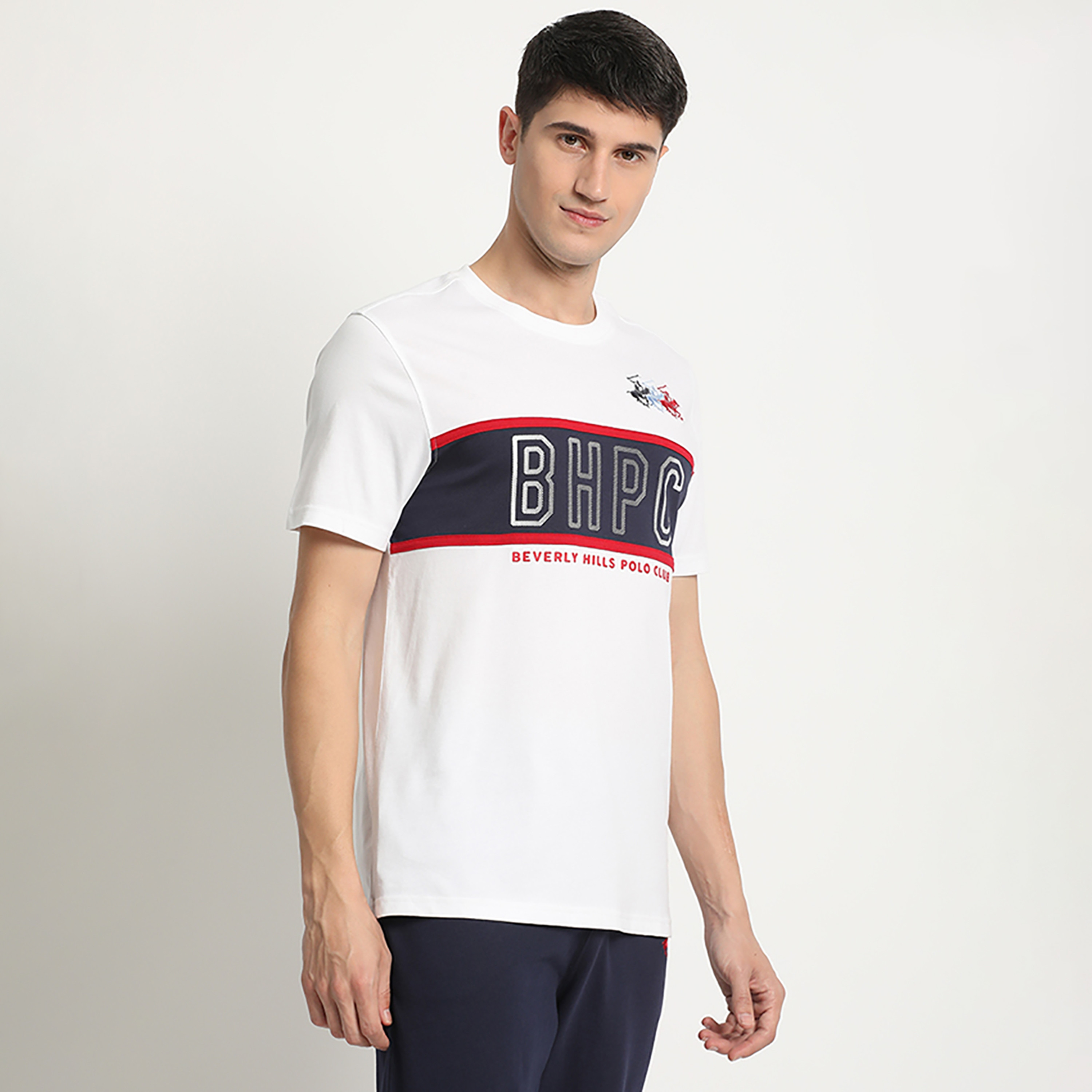 تي شيرت بيفرلي هيلز بولو كلوب بياقة مستديرة وأكمام قصيرة مع شعار-men-clothing-tshirtsandpolos-tshirts-image-7