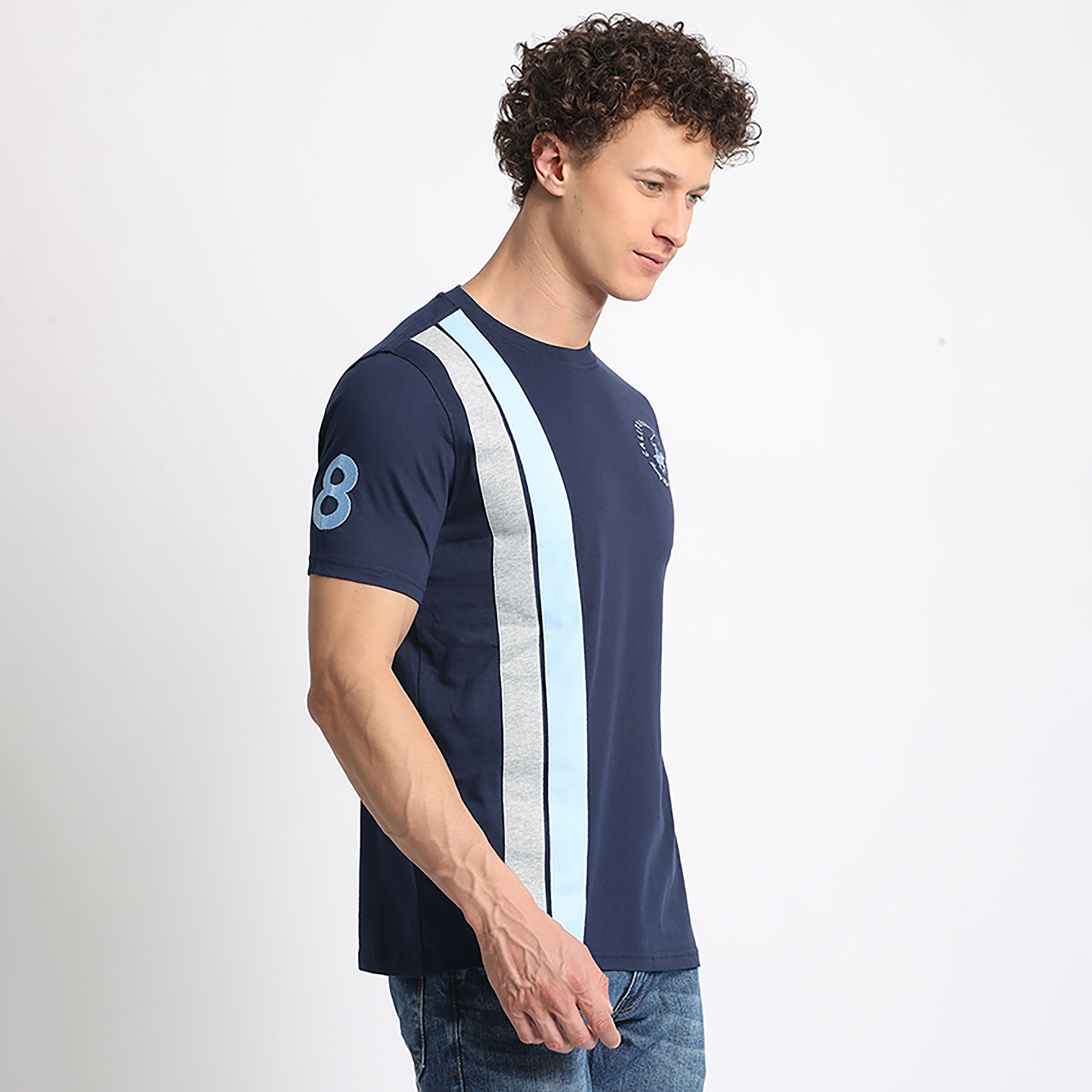 Beverly Hills Polo Club Logo Detail Crew Neck Short Sleeves T-Shirt with Stripes-men-clothing-tshirtsandpolos-tshirts-image-3