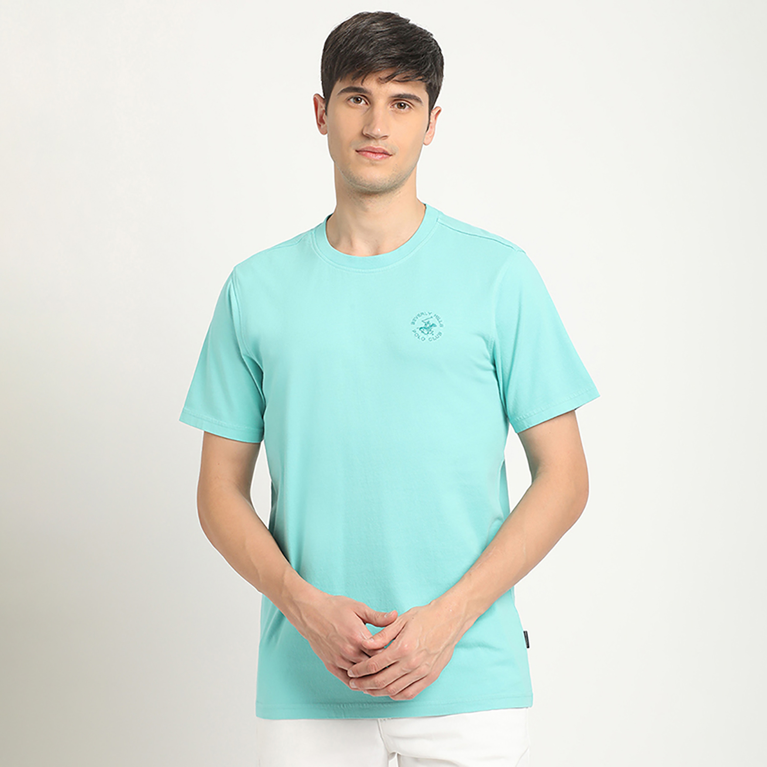 تي شيرت بيفرلي هيلز بولو كلوب بياقة مستديرة وأكمام قصيرة مع شعار-men-clothing-tshirtsandpolos-tshirts-image-1