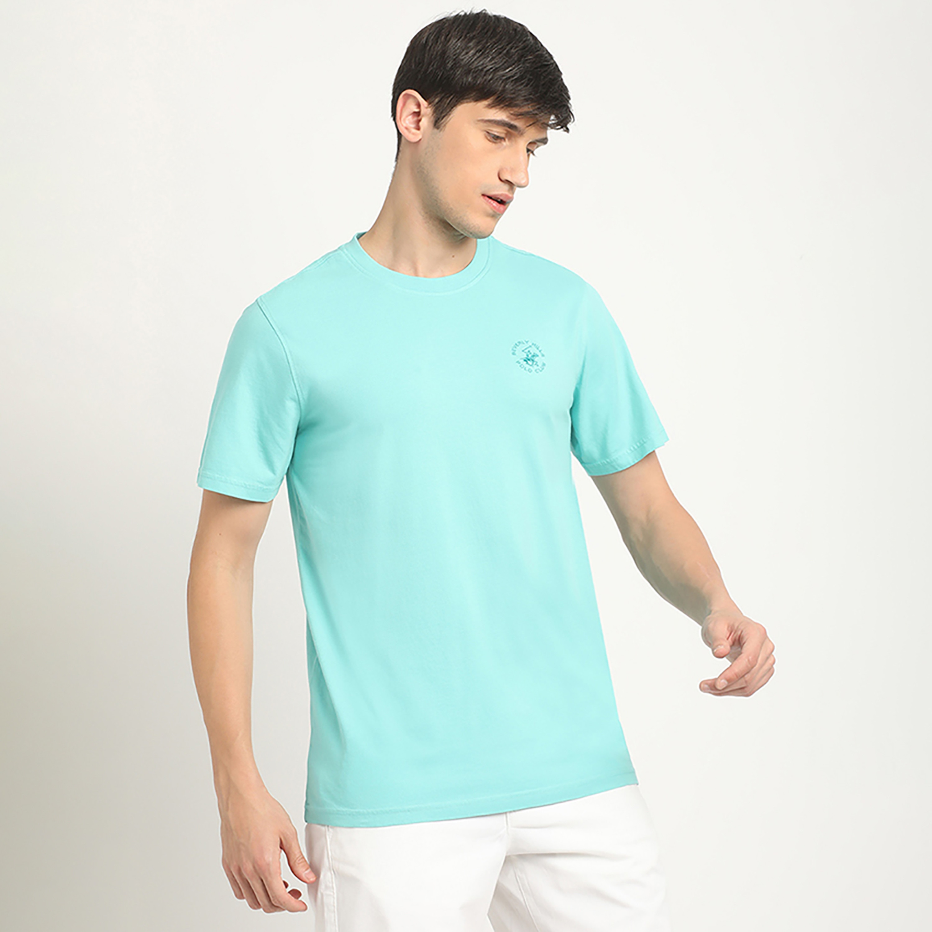 تي شيرت بيفرلي هيلز بولو كلوب بياقة مستديرة وأكمام قصيرة مع شعار-men-clothing-tshirtsandpolos-tshirts-image-3