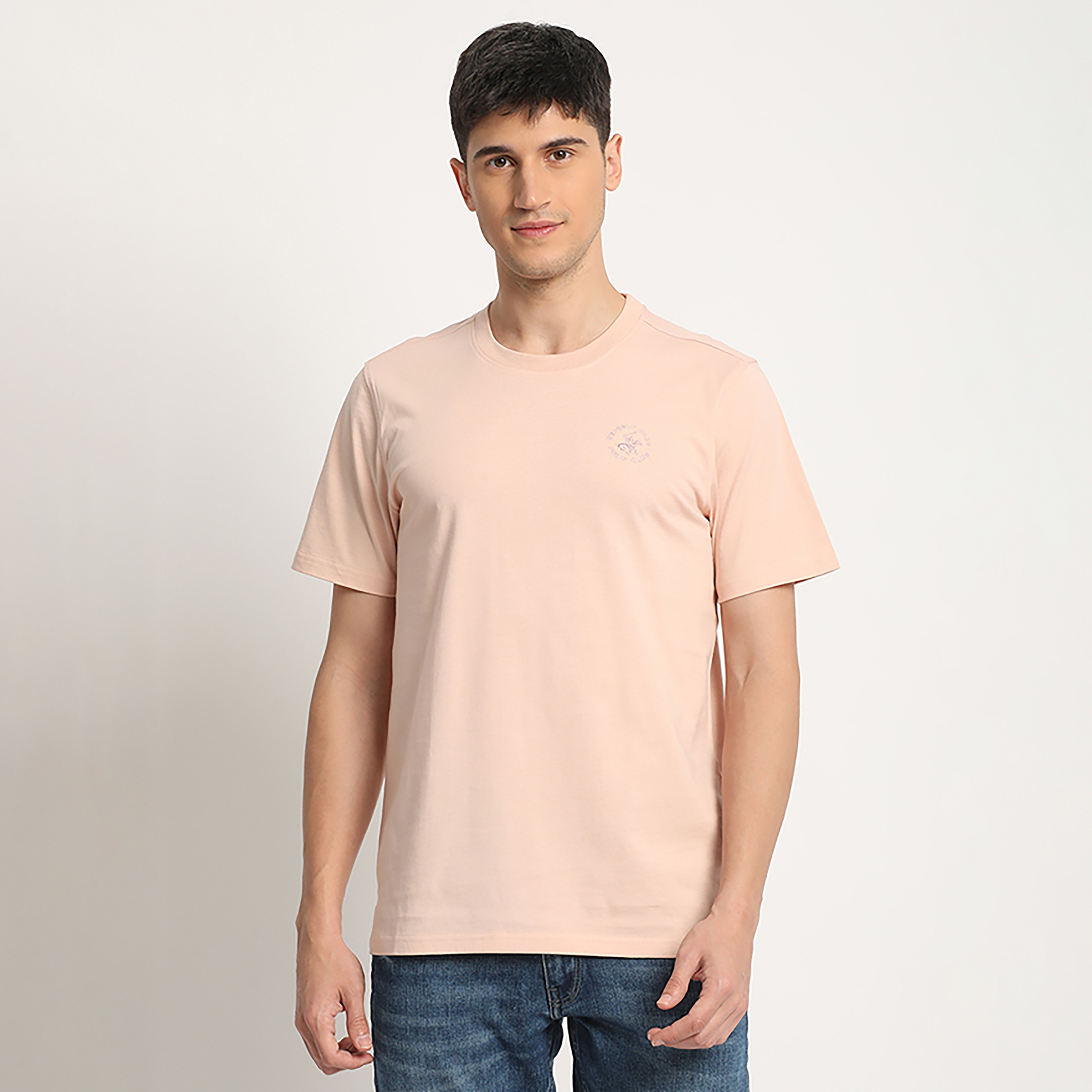 تي شيرت بيفرلي هيلز بولو كلوب بياقة مستديرة وأكمام قصيرة مع شعار مع ديتيليد-men-clothing-tshirtsandpolos-tshirts-image-9