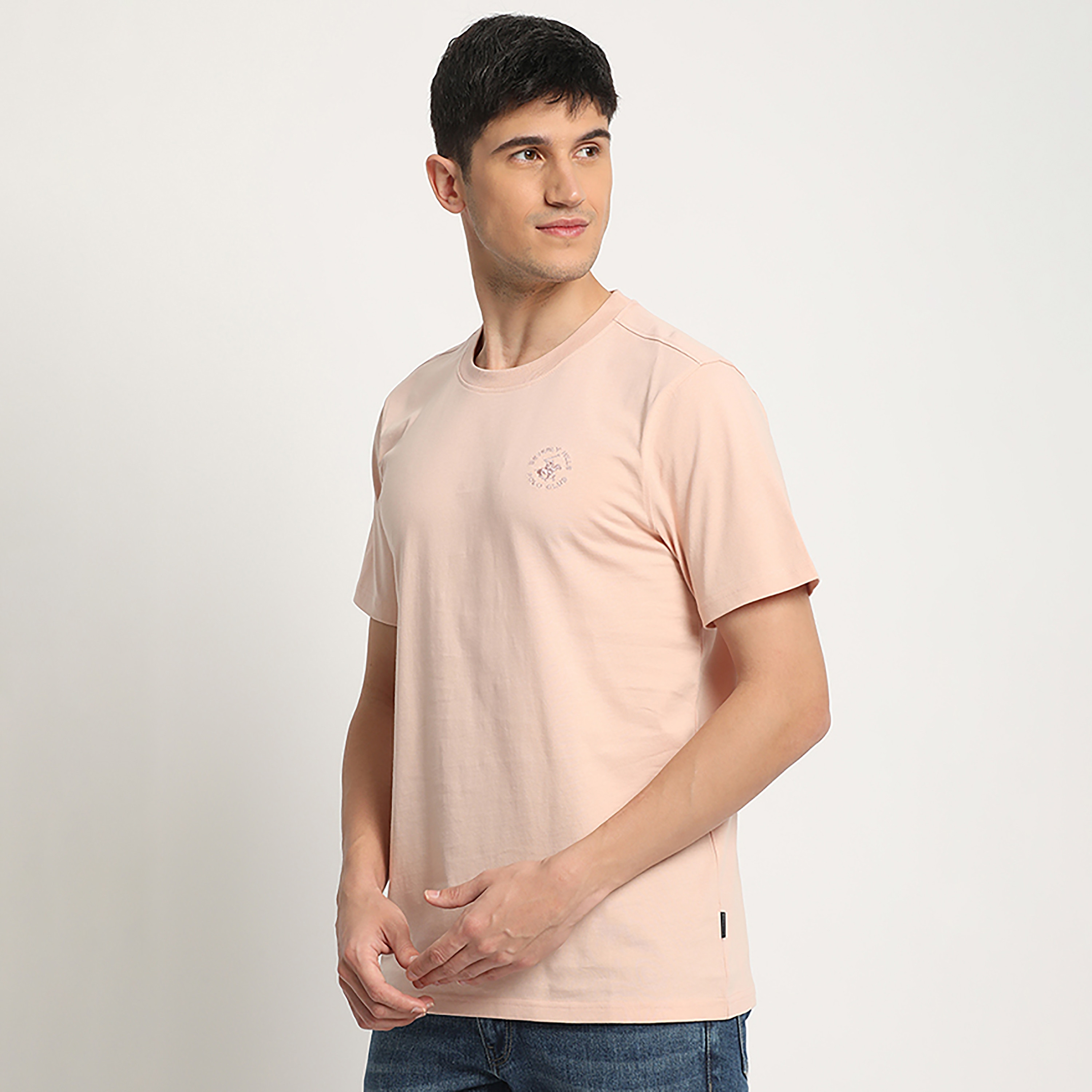 تي شيرت بيفرلي هيلز بولو كلوب بياقة مستديرة وأكمام قصيرة مع شعار مع ديتيليد-men-clothing-tshirtsandpolos-tshirts-image-10