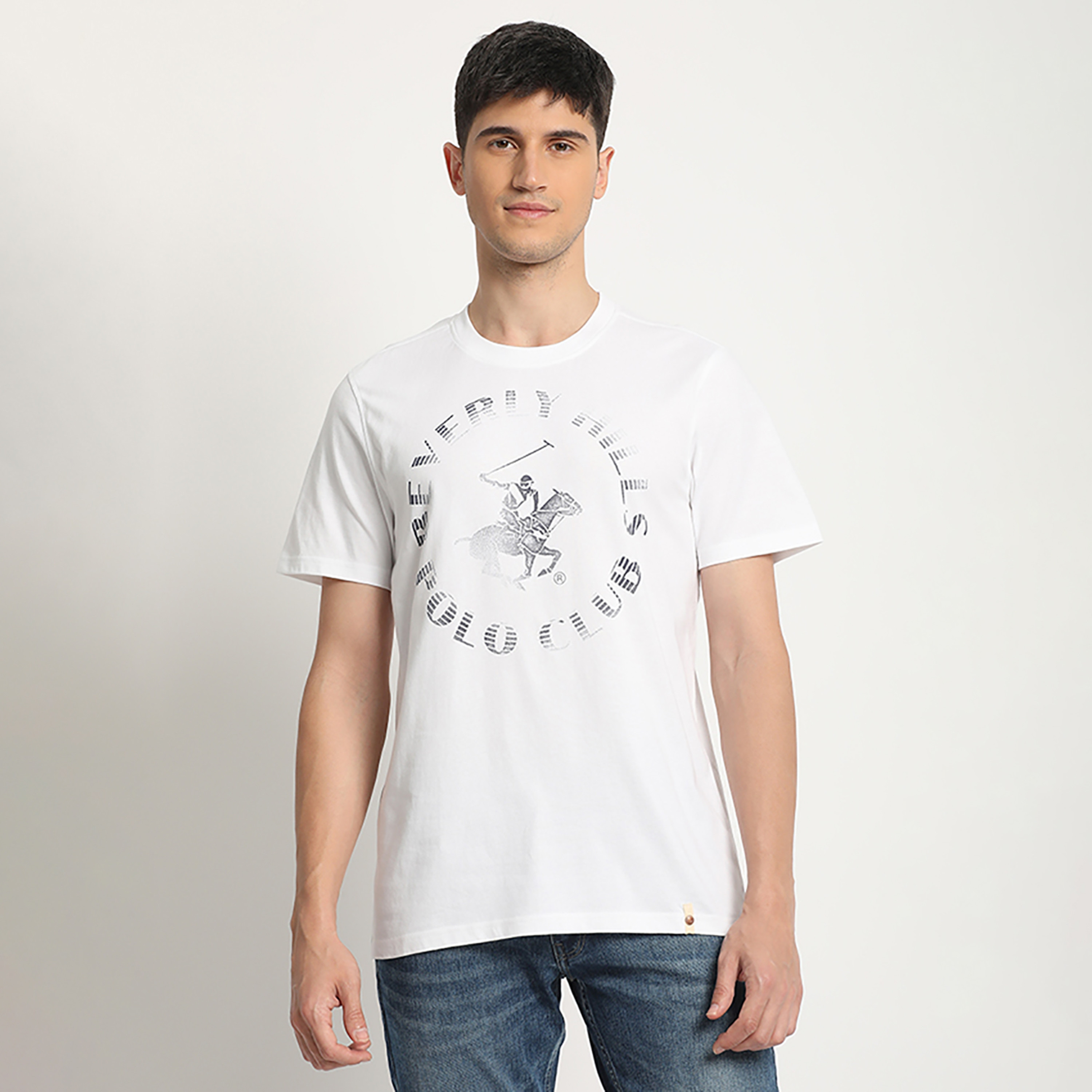تي شيرت بيفرلي هيلز بولو كلوب بياقة مستديرة وأكمام قصيرة مع شعار-men-clothing-tshirtsandpolos-tshirts-image-1