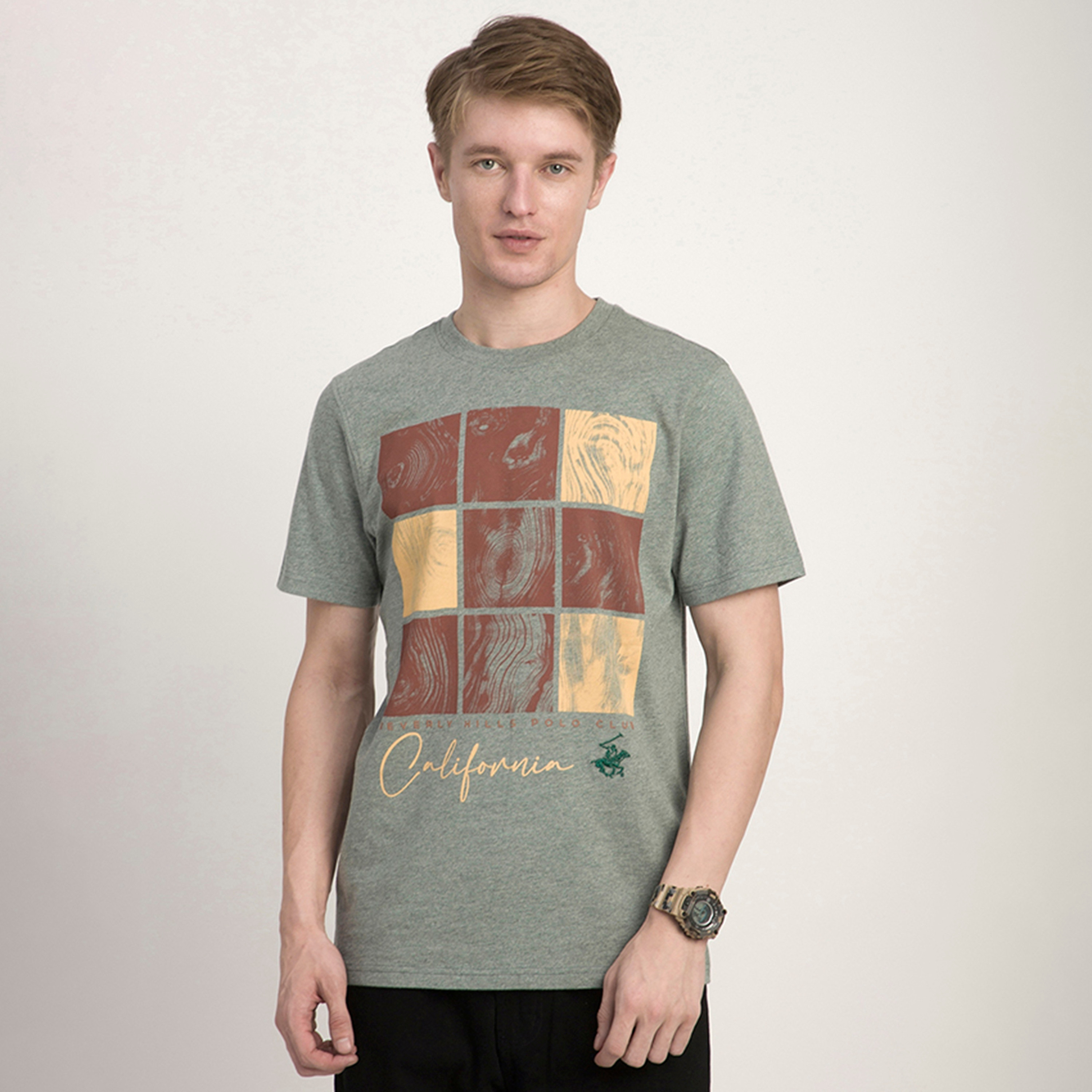 Beverly Hills Polo Club Graphic Print Crew Neck Short Sleeves Men's T-Shirt-men-clothing-tshirtsandpolos-tshirts-image-1