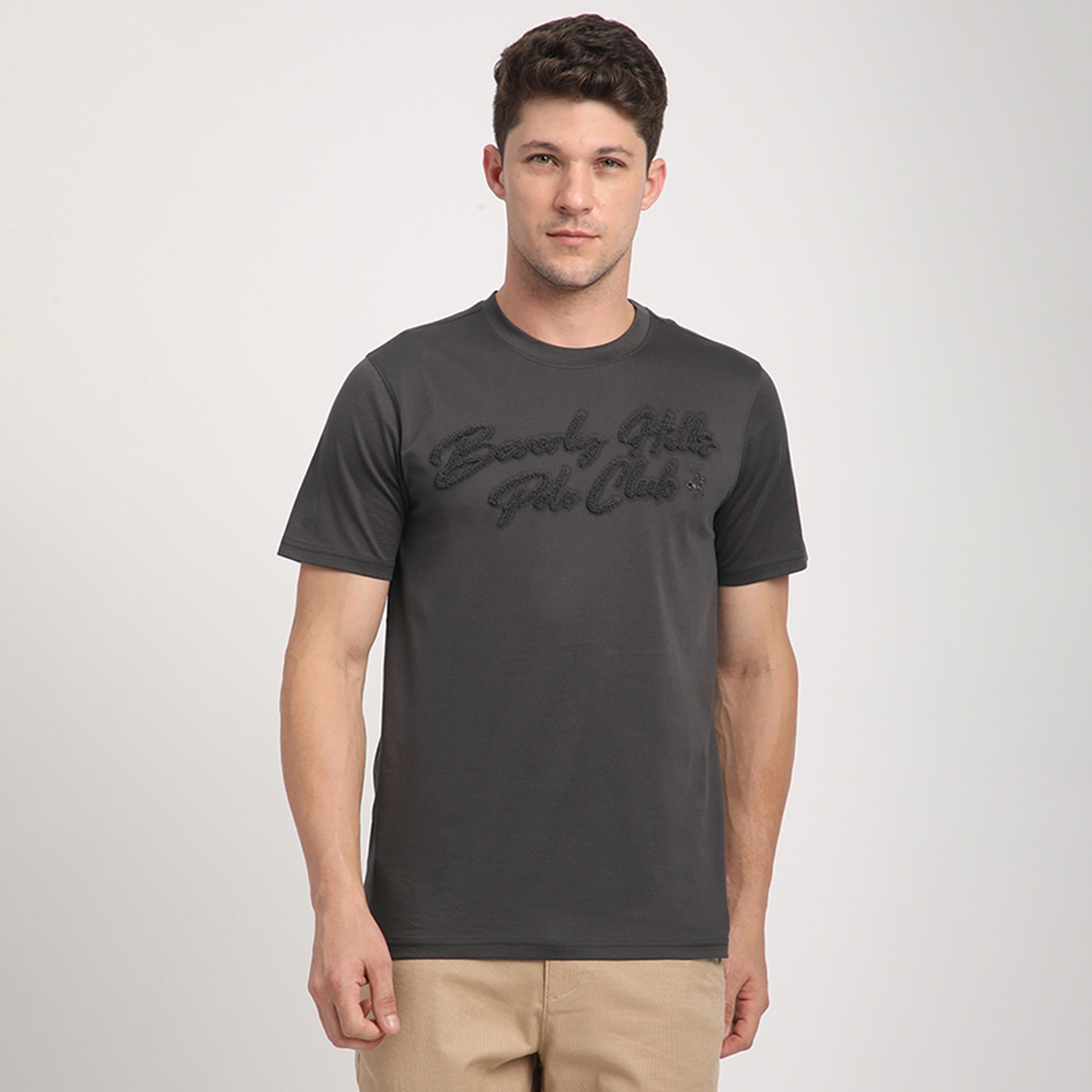 تي شورت بيفرلي هيلز بولو كلوب شينيل مطرز بشعار طاقم الرقبة وأكمام قصيرة للرجال-men-clothing-tshirtsandpolos-tshirts-image-6