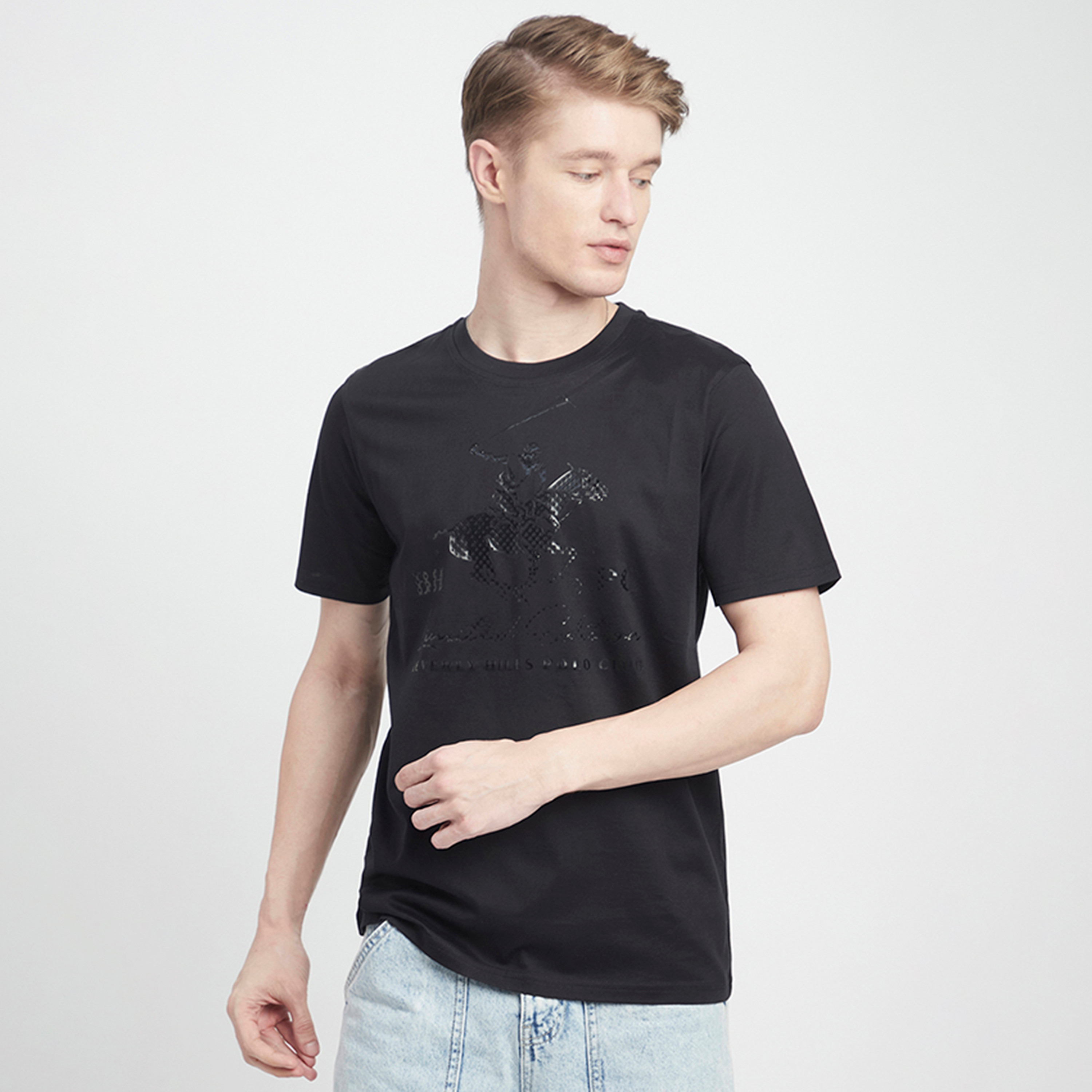 تي شيرت رجالي مطبوع بياقة دائرية وأكمام قصيرة من بيفرلي هيلز بولو كلوب-men-clothing-tshirtsandpolos-tshirts-image-5
