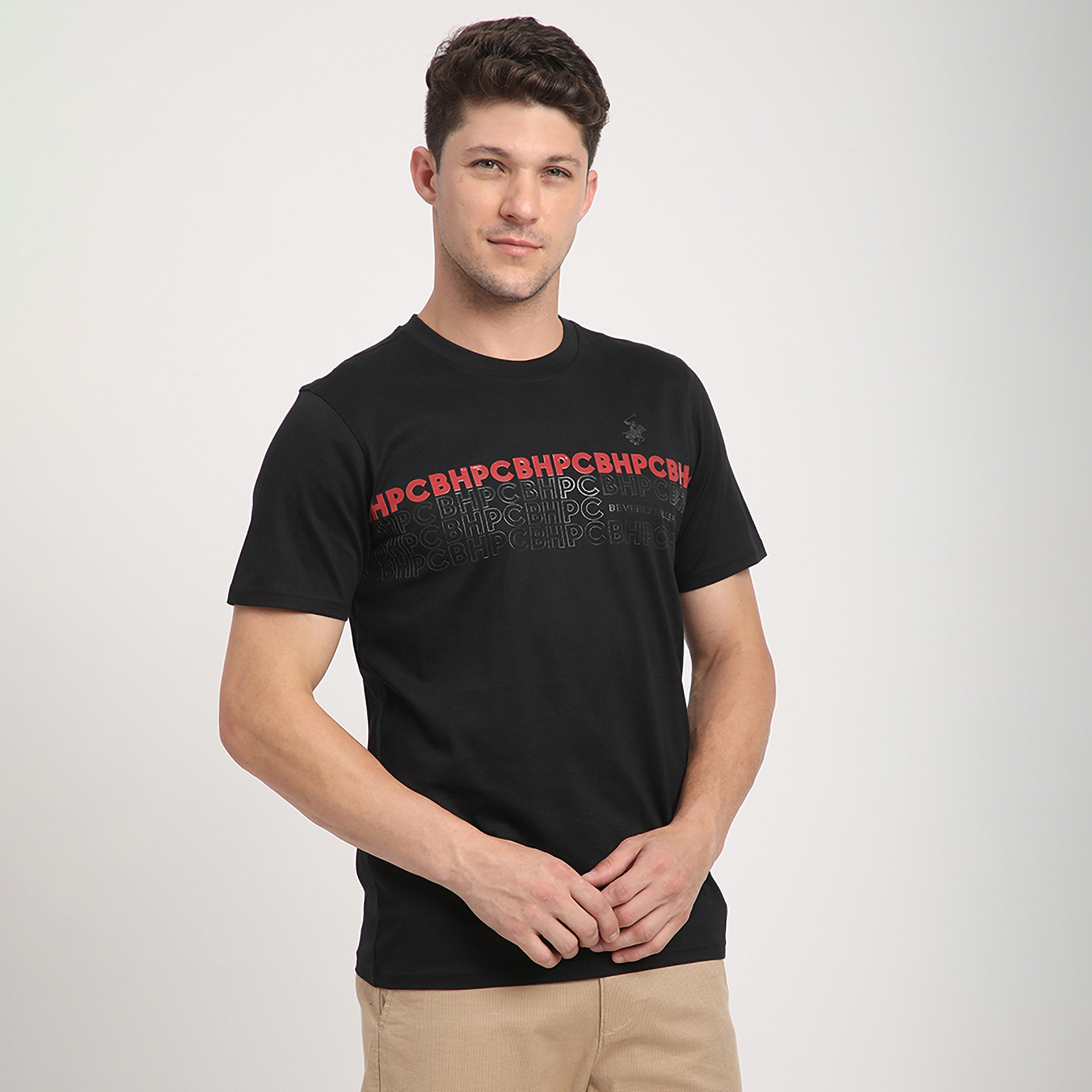 Beverly Hills Polo Club Typographic Round Neck Short Sleeves Men's T-Shirt-men-clothing-tshirtsandpolos-tshirts-image-3