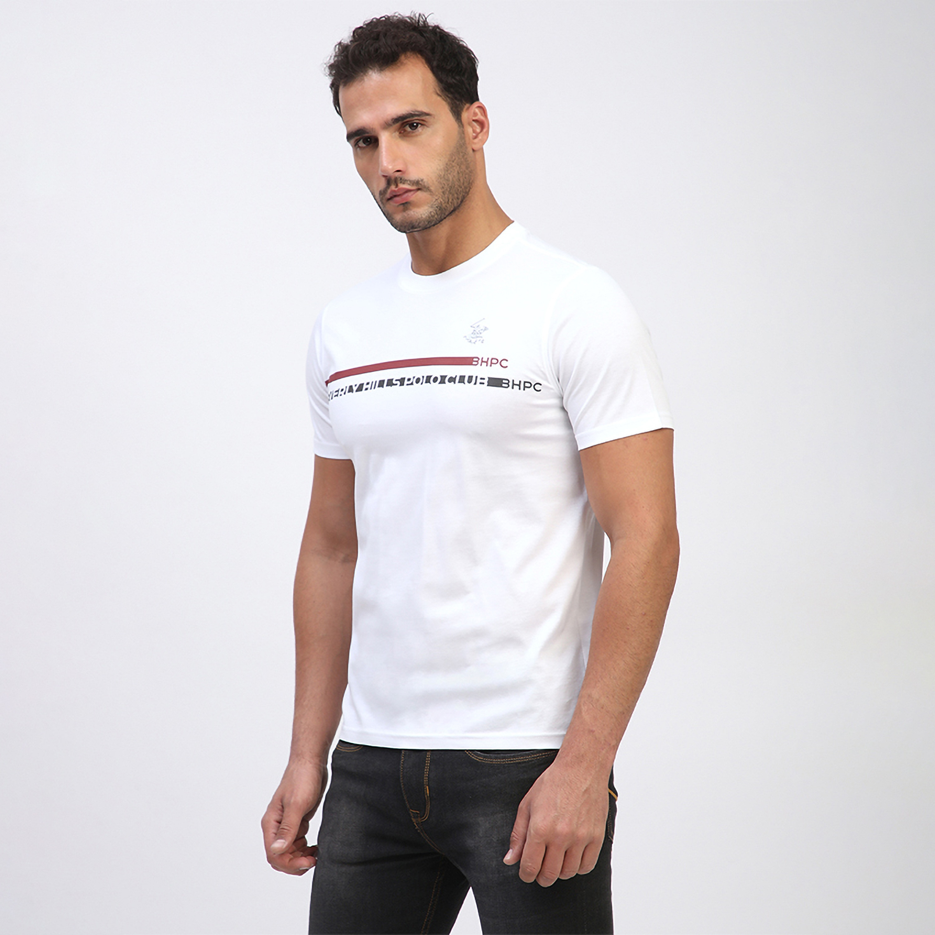 تي شيرت رجالي بياقة دائرية وأكمام قصيرة من بيفرلي هيلز بولو كلوب-men-clothing-tshirtsandpolos-tshirts-image-2