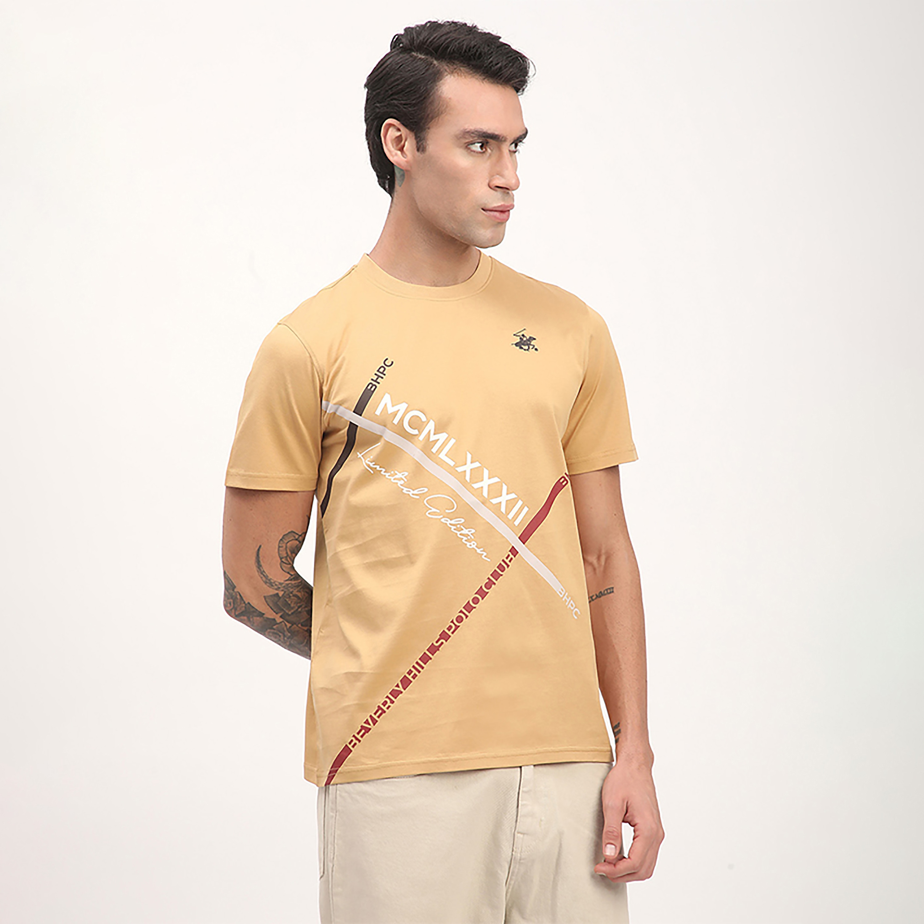 Beverly Hills Polo Club Printed Crew Neck Short Sleeves T-Shirt-men-clothing-tshirtsandpolos-tshirts-image-2