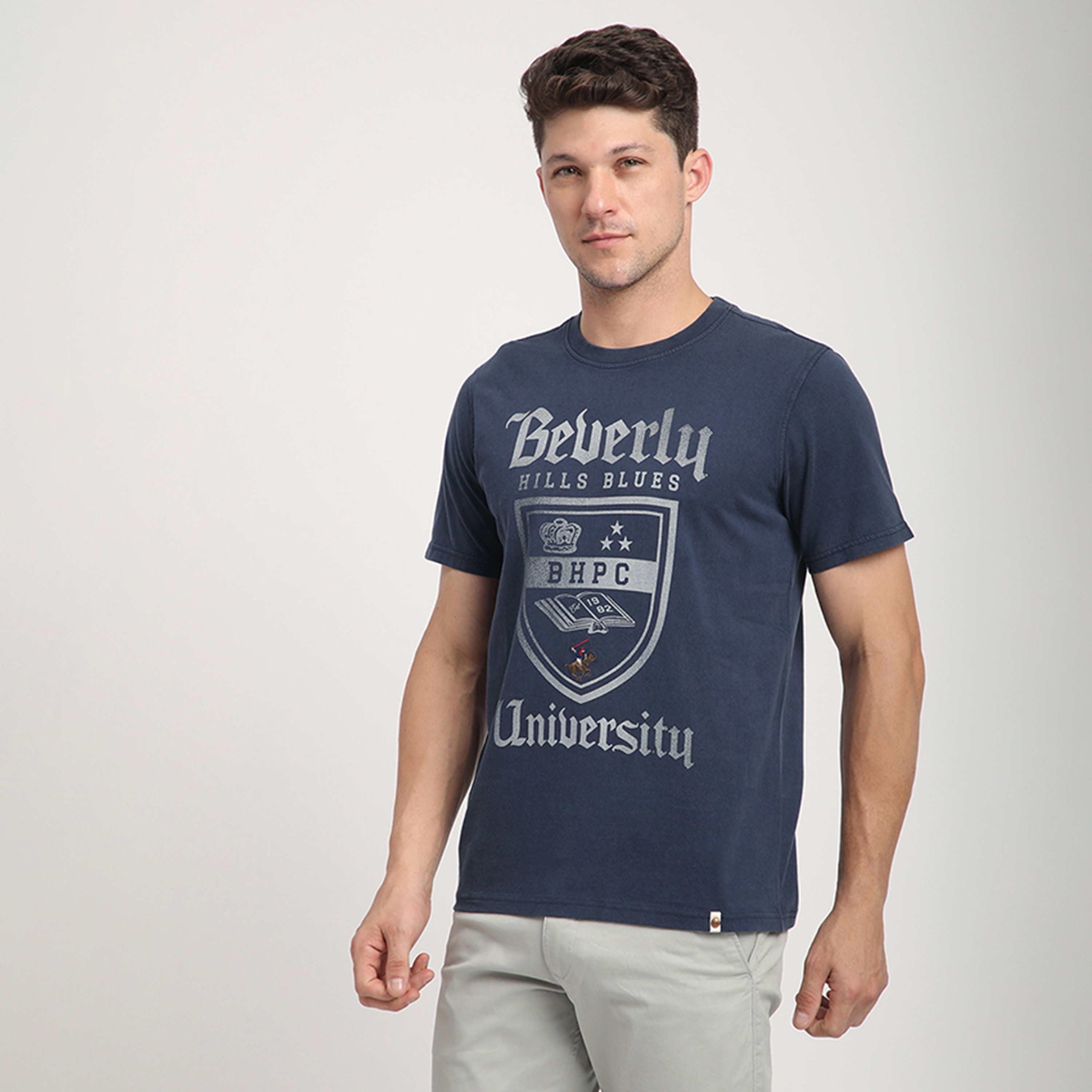 Beverly Hills Polo Club Printed Crew Neck Short Sleeves Men's T-Shirt-men-clothing-tshirtsandpolos-tshirts-image-2