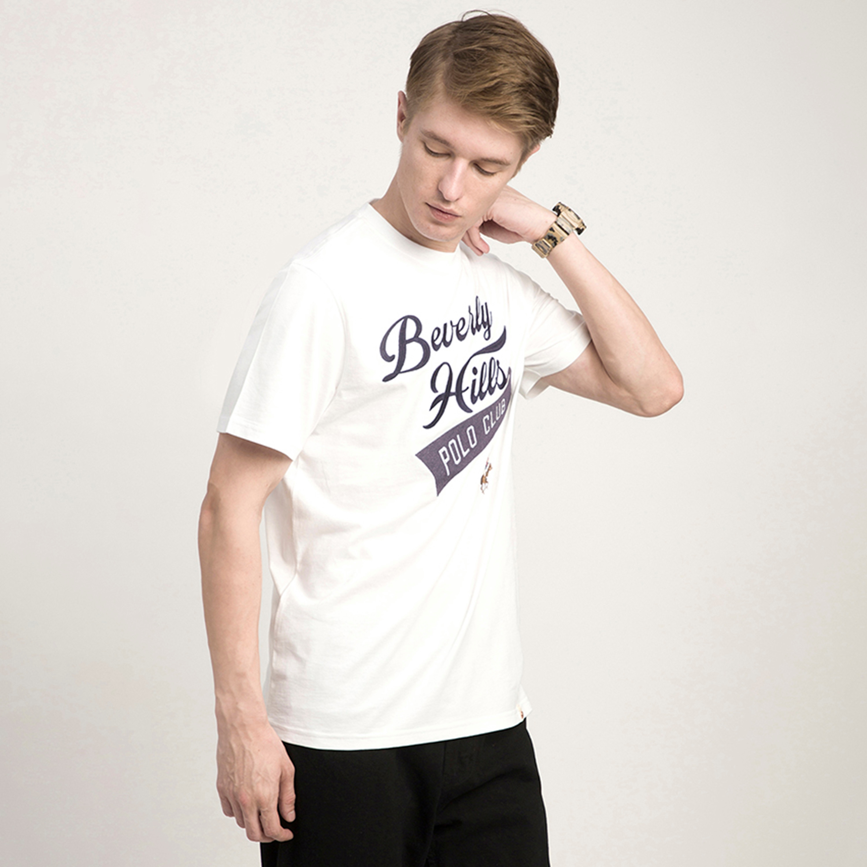 Beverly Hills Polo Club Printed Crew Neck Short Sleeves Men's T-Shirt-men-clothing-tshirtsandpolos-tshirts-image-3