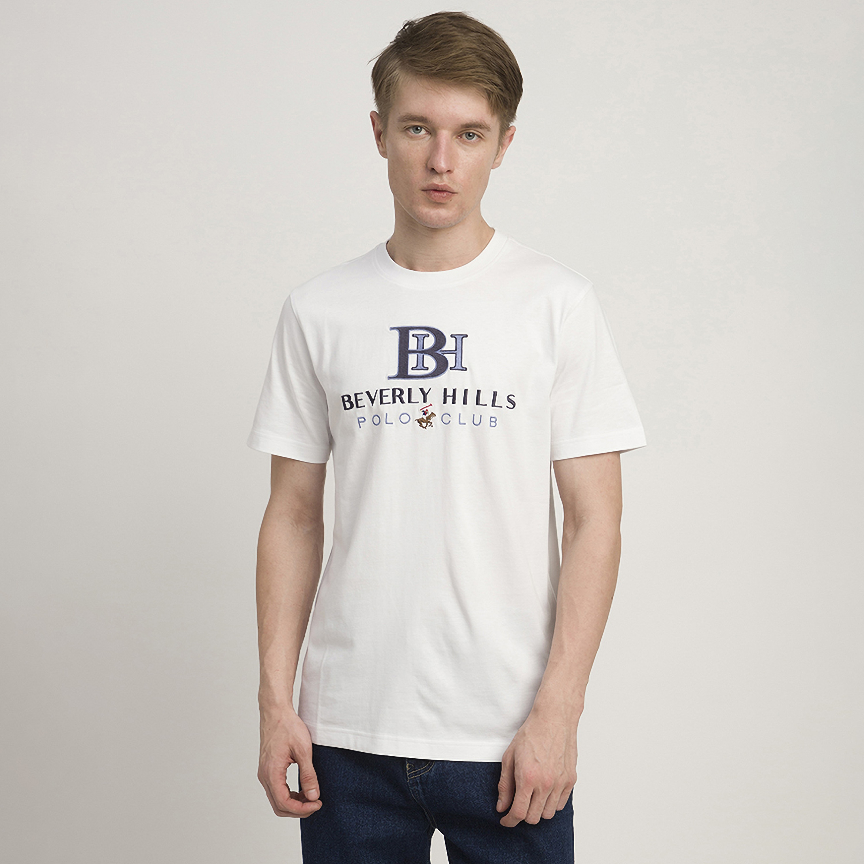 Beverly Hills Polo Club Typographic Round Neck Short Sleeves Men's T-Shirt-men-clothing-tshirtsandpolos-tshirts-image-1