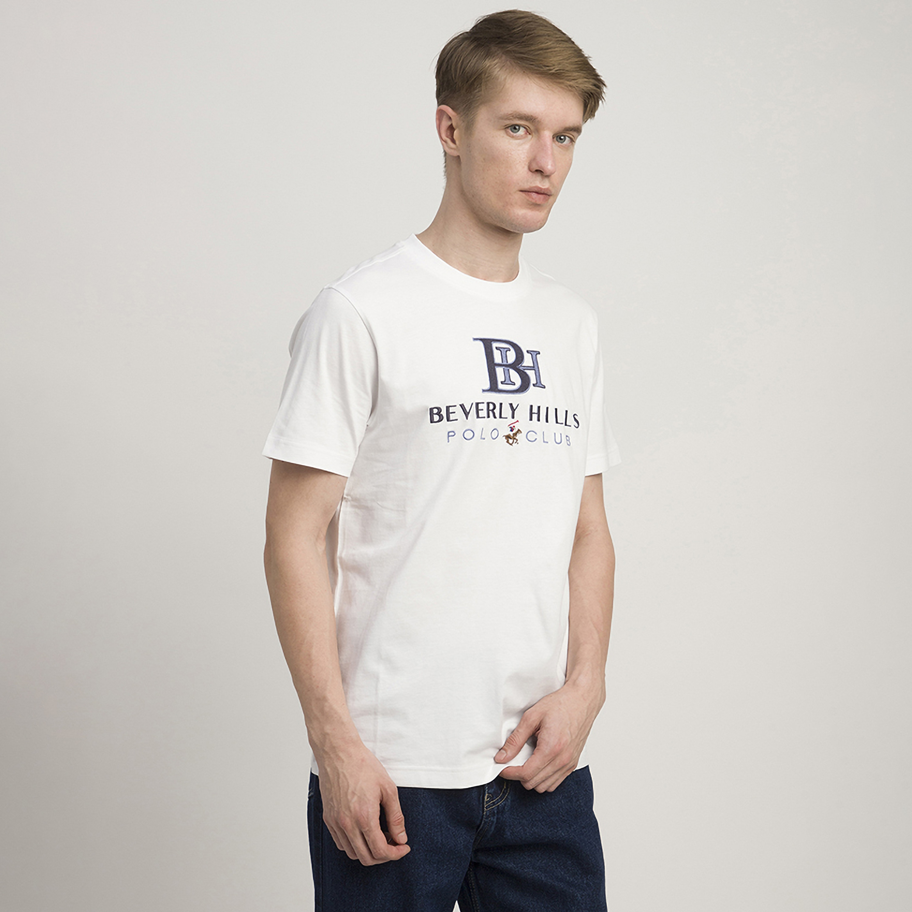 تي شيرت رجالي بياقة دائرية وأكمام قصيرة مزين بطباعة من بيفرلي هيلز بولو كلوب-men-clothing-tshirtsandpolos-tshirts-image-3