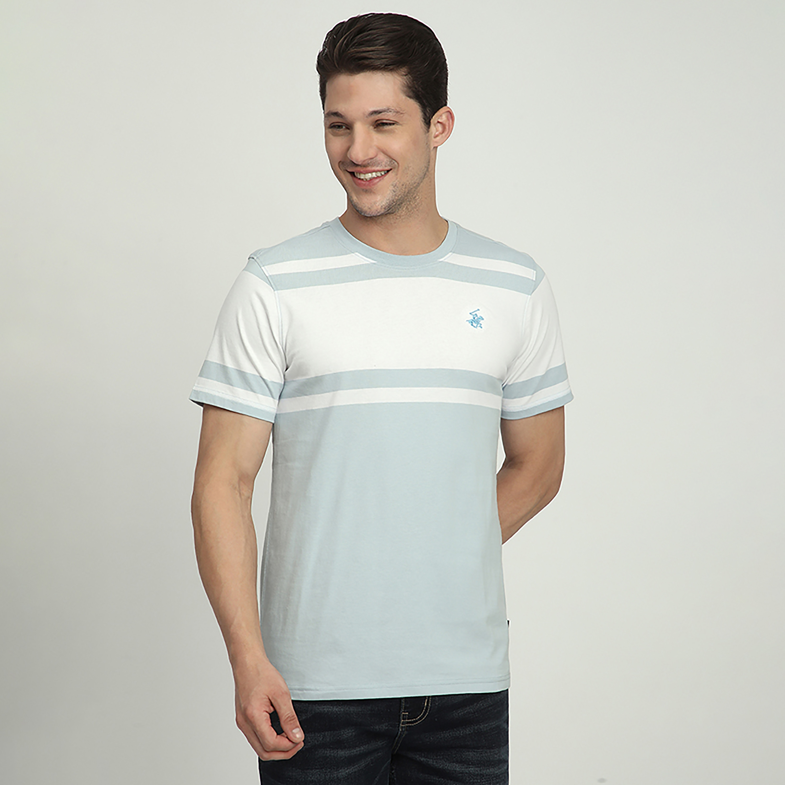 Beverly Hills Polo Club Color Block Crew Neck Short Sleeves T-Shirt-men-clothing-tshirtsandpolos-tshirts-image-1