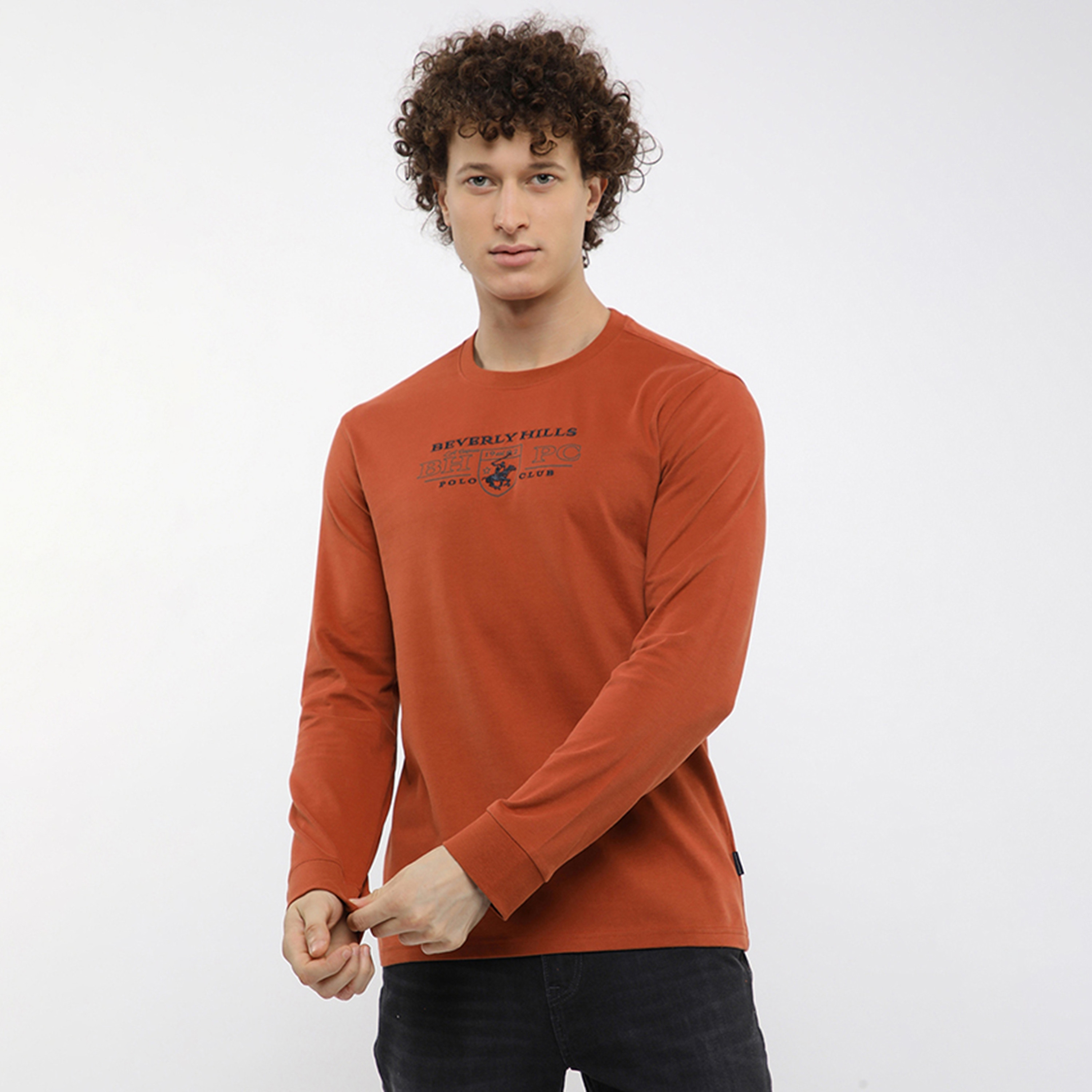 تيشيرت رجالي بأكمام طويلة ورقبة دائرية مطرز من بيفرلي هيلز بولو كلوب-men-clothing-tshirtsandpolos-tshirts-image-2