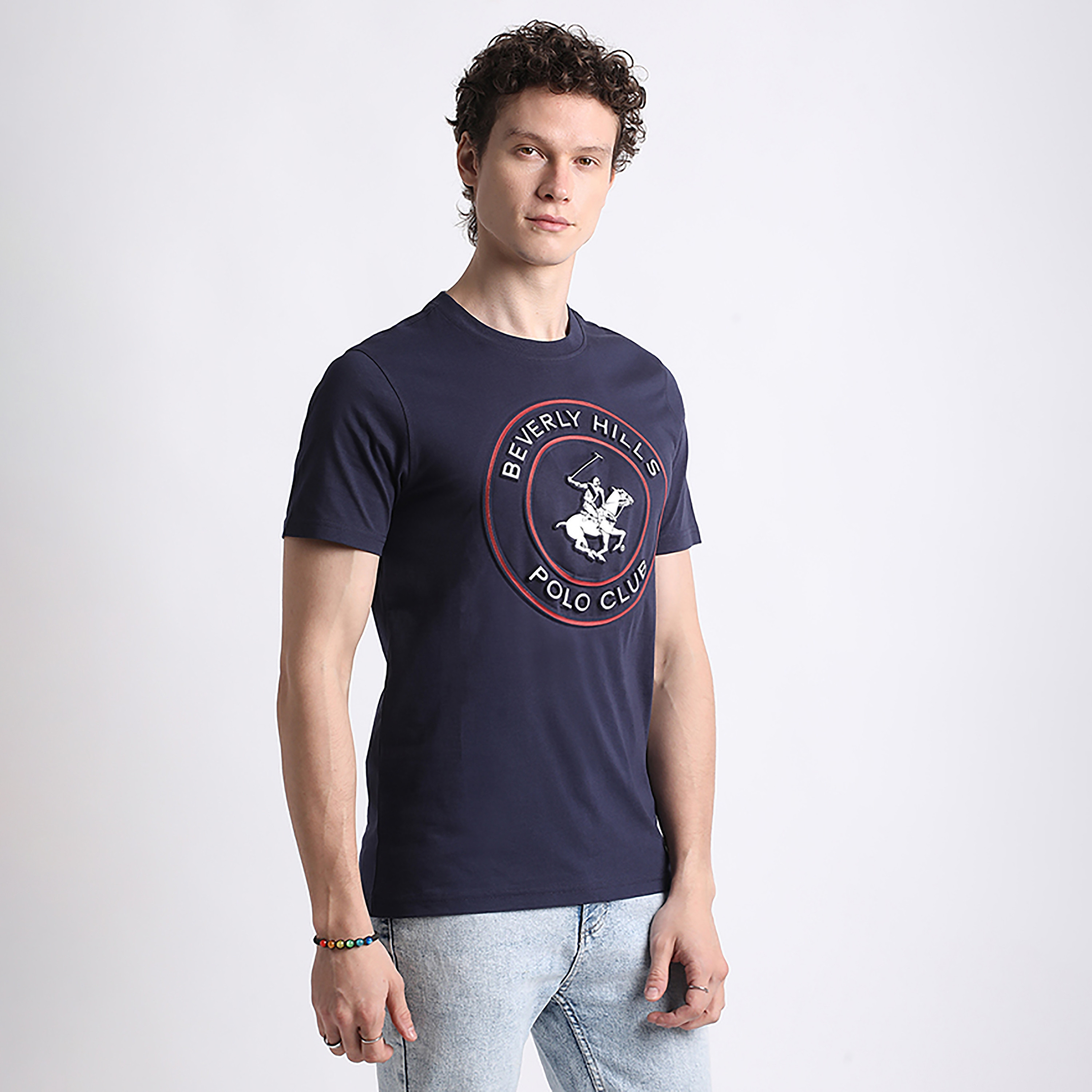 تي شيرت بيفرلي هيلز بولو كلوب بشعار العلامة التجارية وياقة دائرية وأكمام قصيرة للرجال-men-clothing-tshirtsandpolos-tshirts-image-7