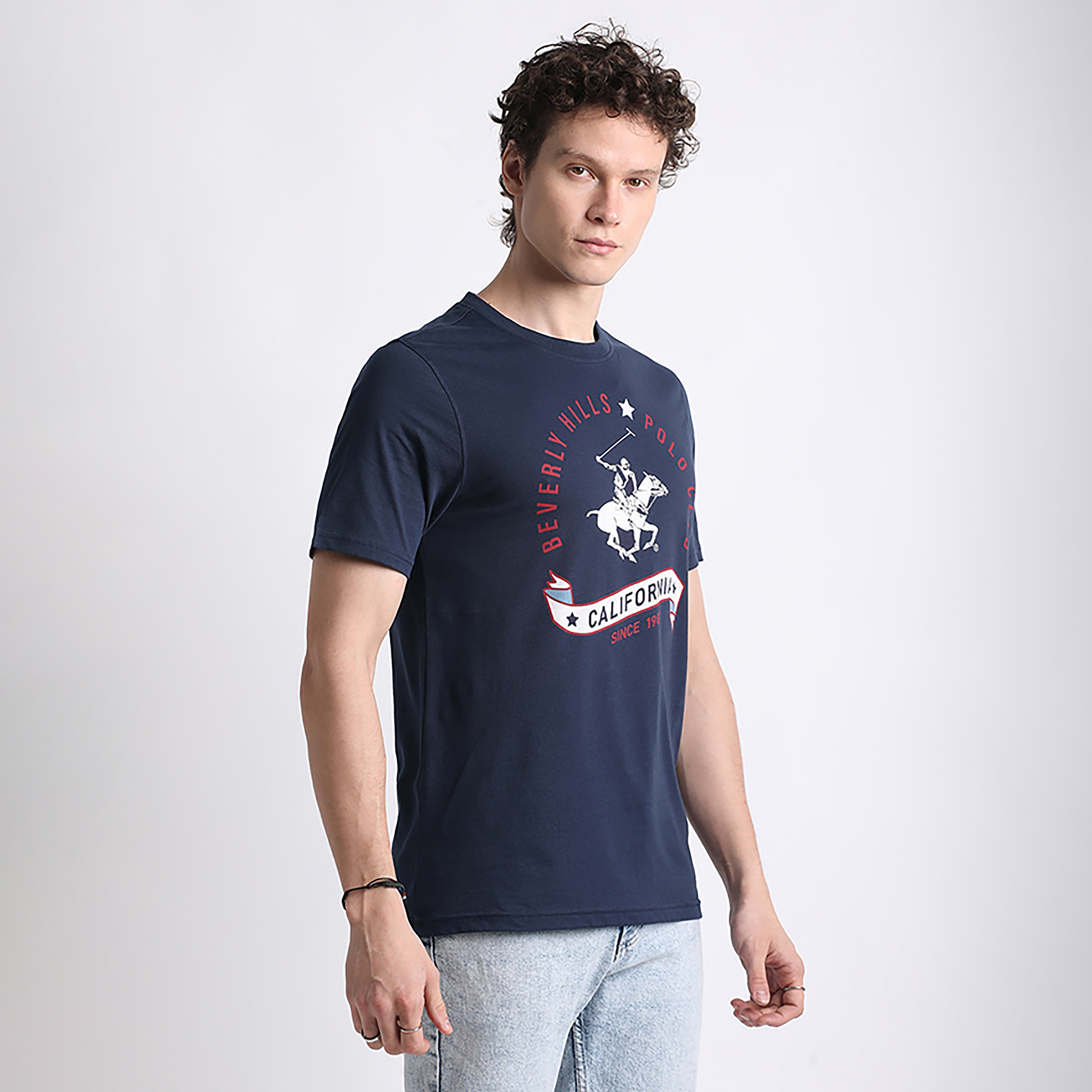 تي شيرت بيفرلي هيلز بولو كلوب بشعار العلامة التجارية وياقة دائرية وأكمام قصيرة للرجال-men-clothing-tshirtsandpolos-tshirts-image-7