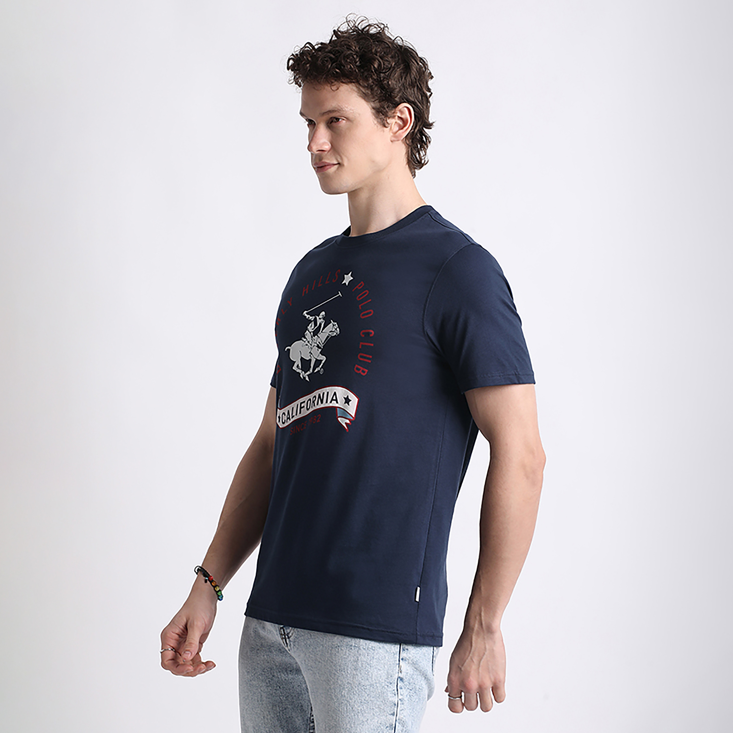 تي شيرت بيفرلي هيلز بولو كلوب بشعار العلامة التجارية وياقة دائرية وأكمام قصيرة للرجال-men-clothing-tshirtsandpolos-tshirts-image-8