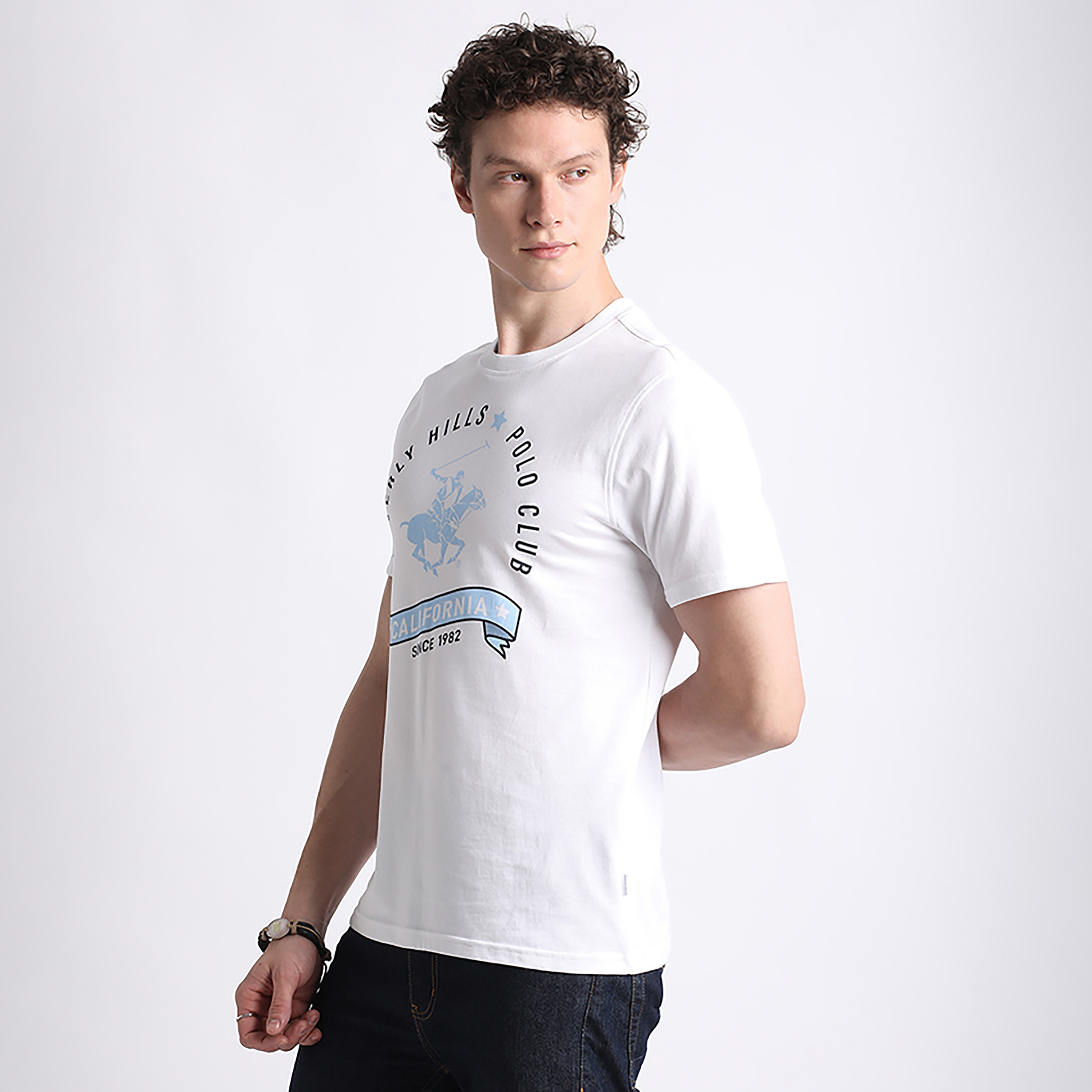 تي شيرت بيفرلي هيلز بولو كلوب بشعار العلامة التجارية وياقة دائرية وأكمام قصيرة للرجال-men-clothing-tshirtsandpolos-tshirts-image-12