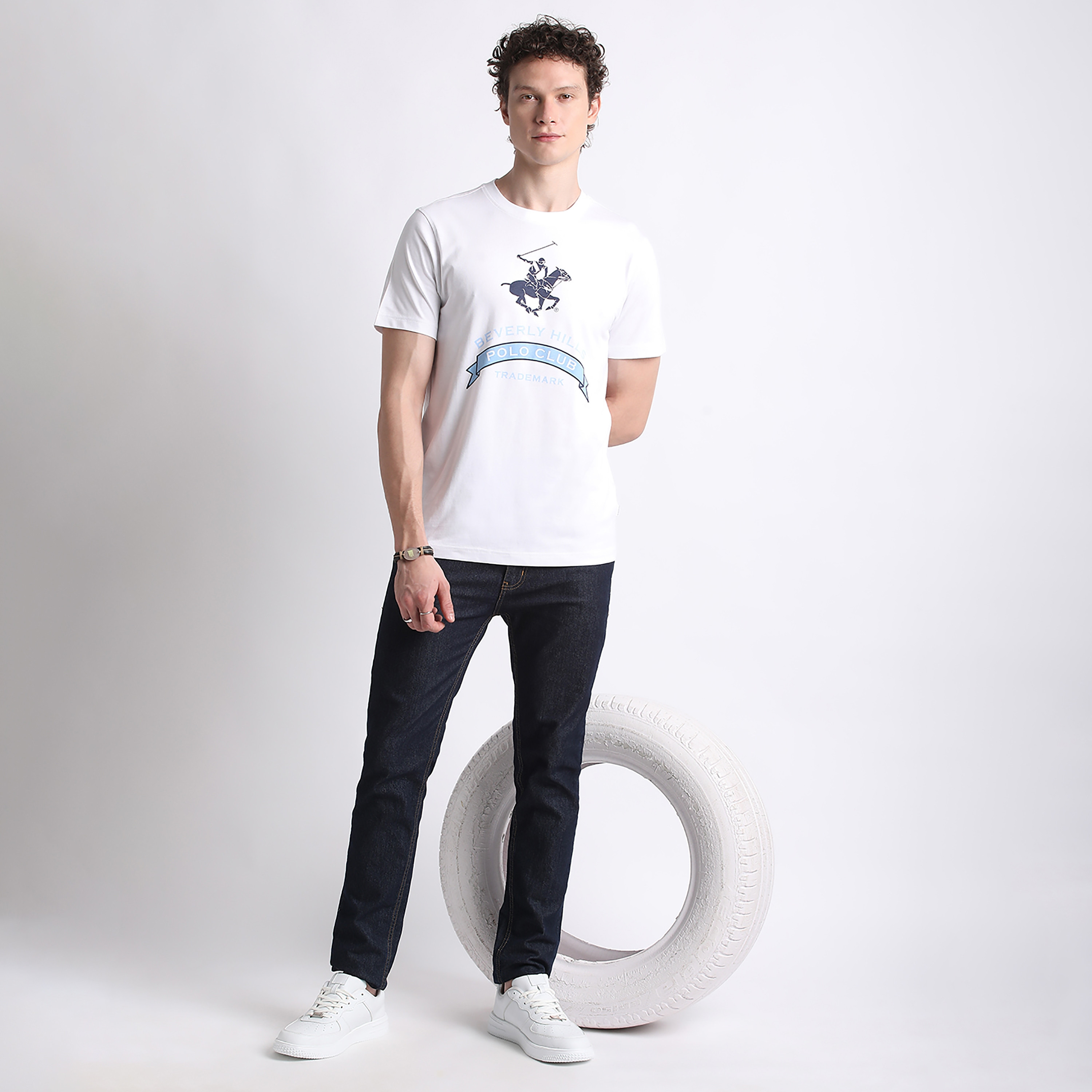 Beverly Hills Polo Club Logo Crew Neck Short Sleeves Men's T-Shirt-men-clothing-tshirtsandpolos-tshirts-image-2