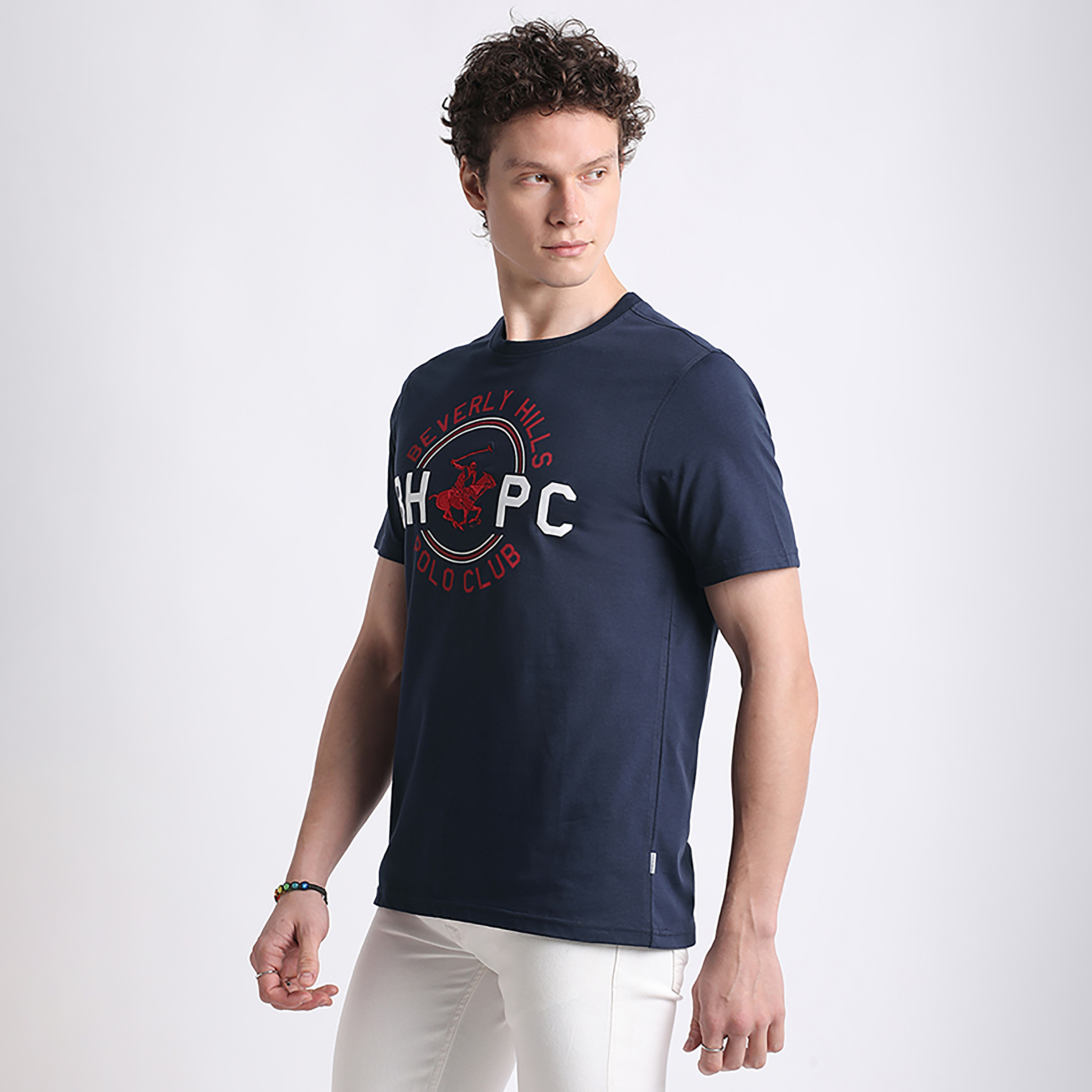 Beverly Hills Polo Club Brand Logo Round Neck Short Sleeve Men's T-Shirt-men-clothing-tshirtsandpolos-tshirts-image-4
