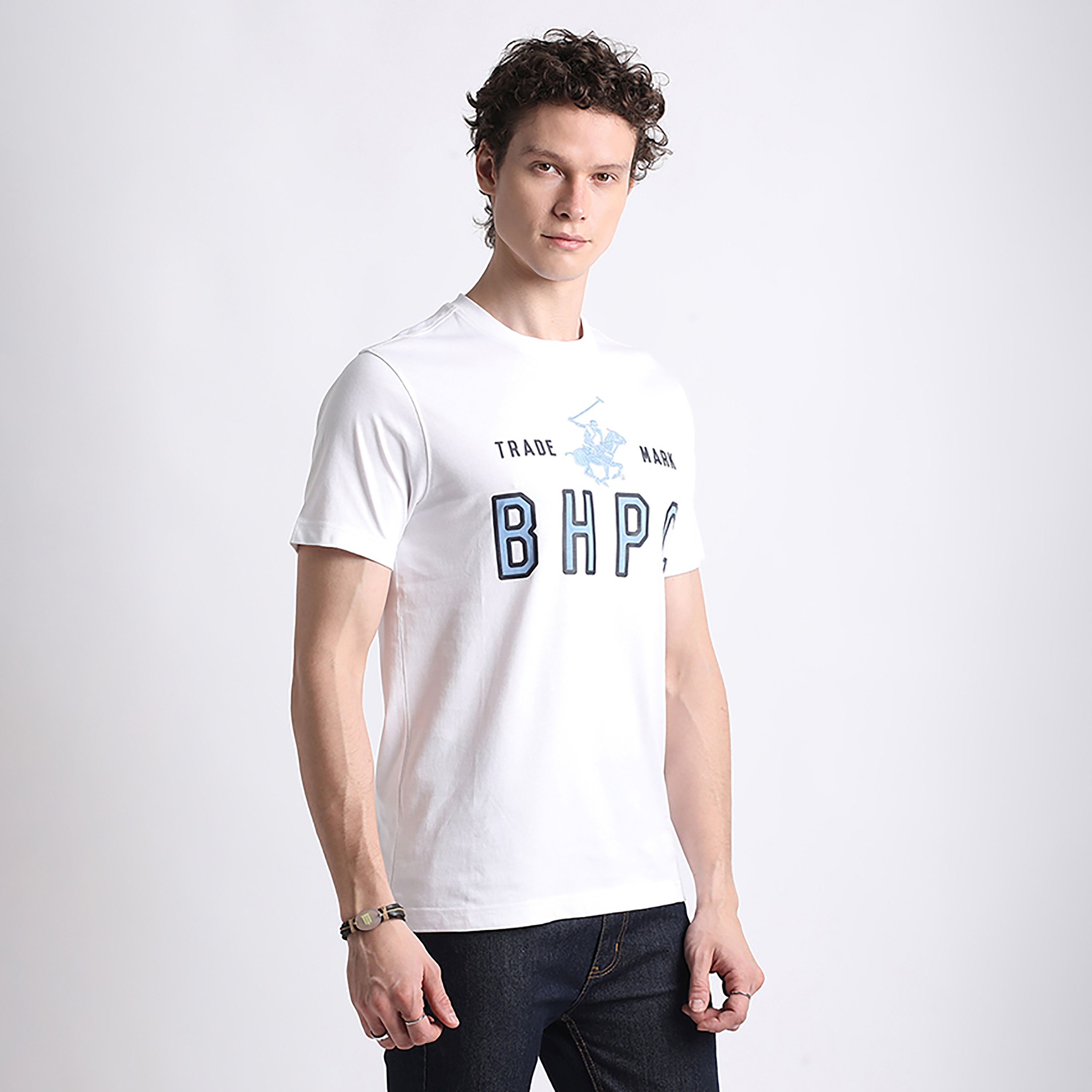 تي شيرت بيفرلي هيلز بولو كلوب بشعار العلامة التجارية وياقة دائرية وأكمام قصيرة للرجال-men-clothing-tshirtsandpolos-tshirts-image-7
