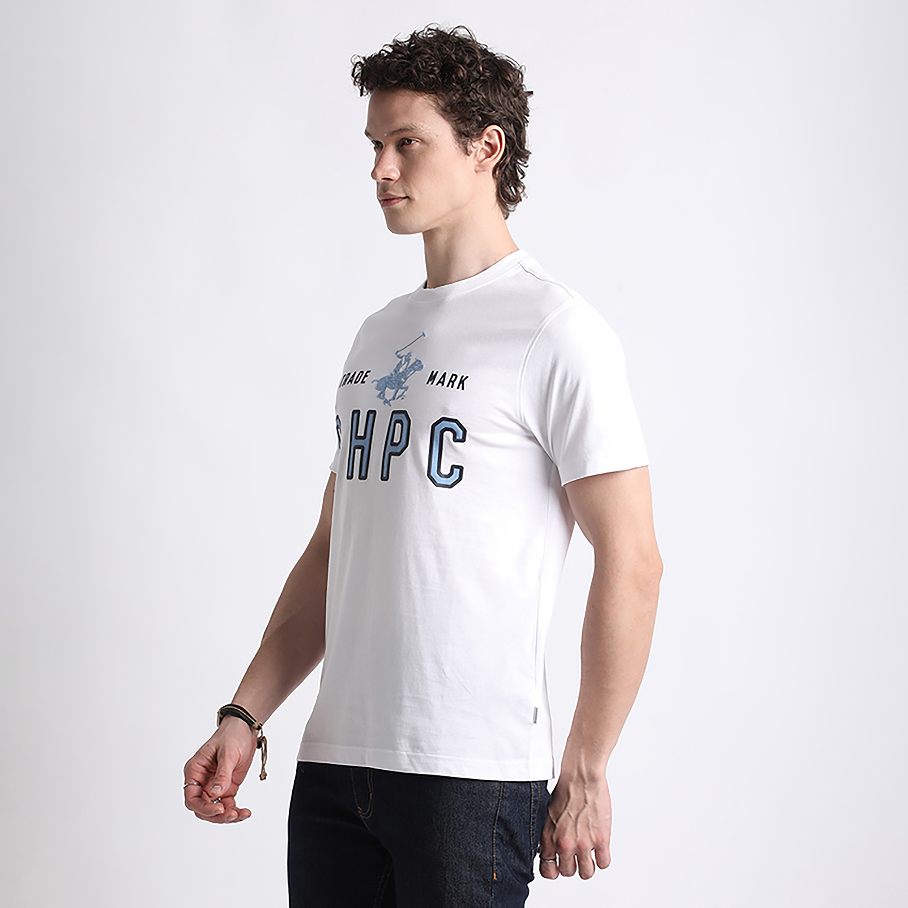 تي شيرت بيفرلي هيلز بولو كلوب بشعار العلامة التجارية وياقة دائرية وأكمام قصيرة للرجال-men-clothing-tshirtsandpolos-tshirts-image-8
