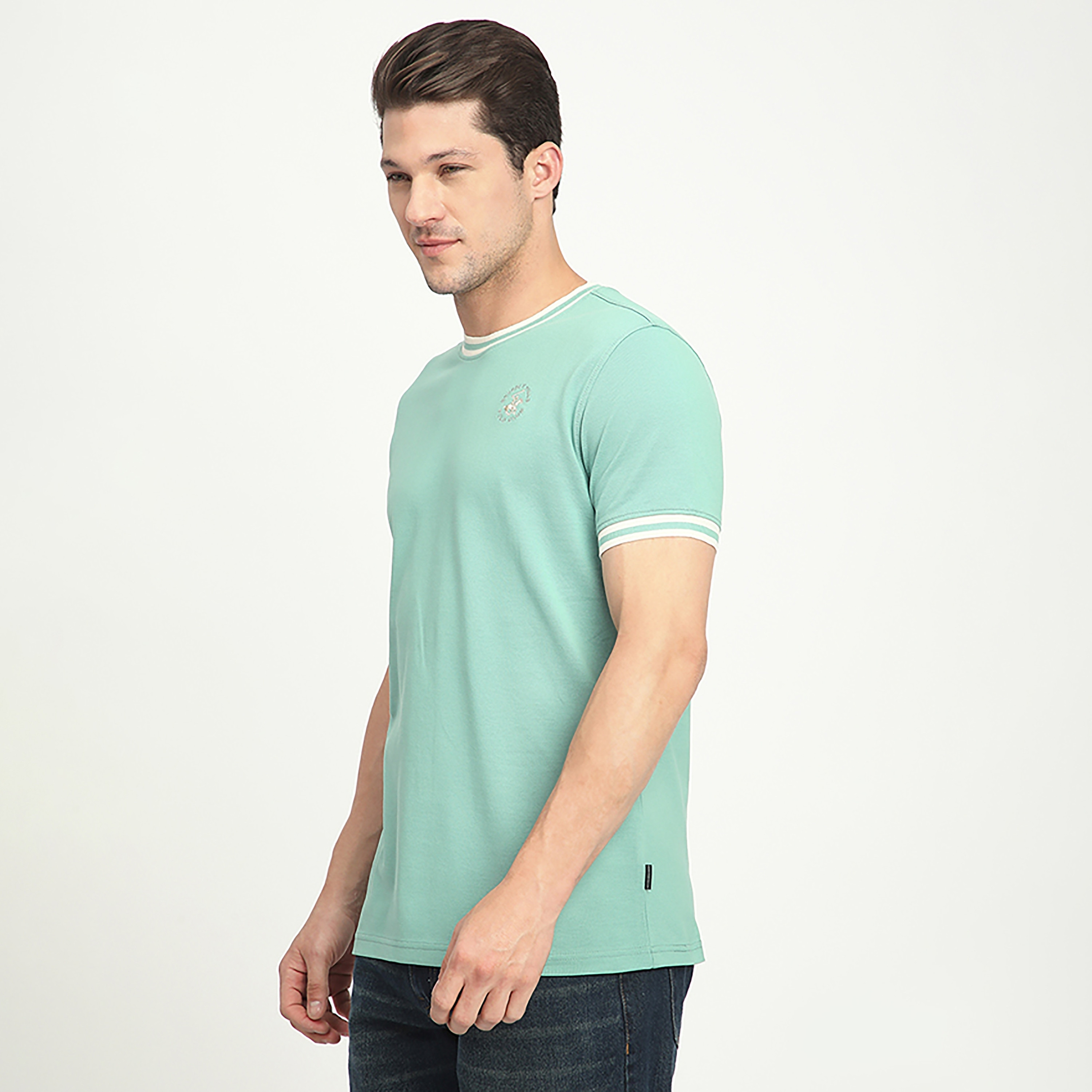 تي شيرت رجالي سادة برقبة دائرية وأكمام قصيرة من بيفرلي هيلز بولو كلوب-men-clothing-tshirtsandpolos-tshirts-image-2