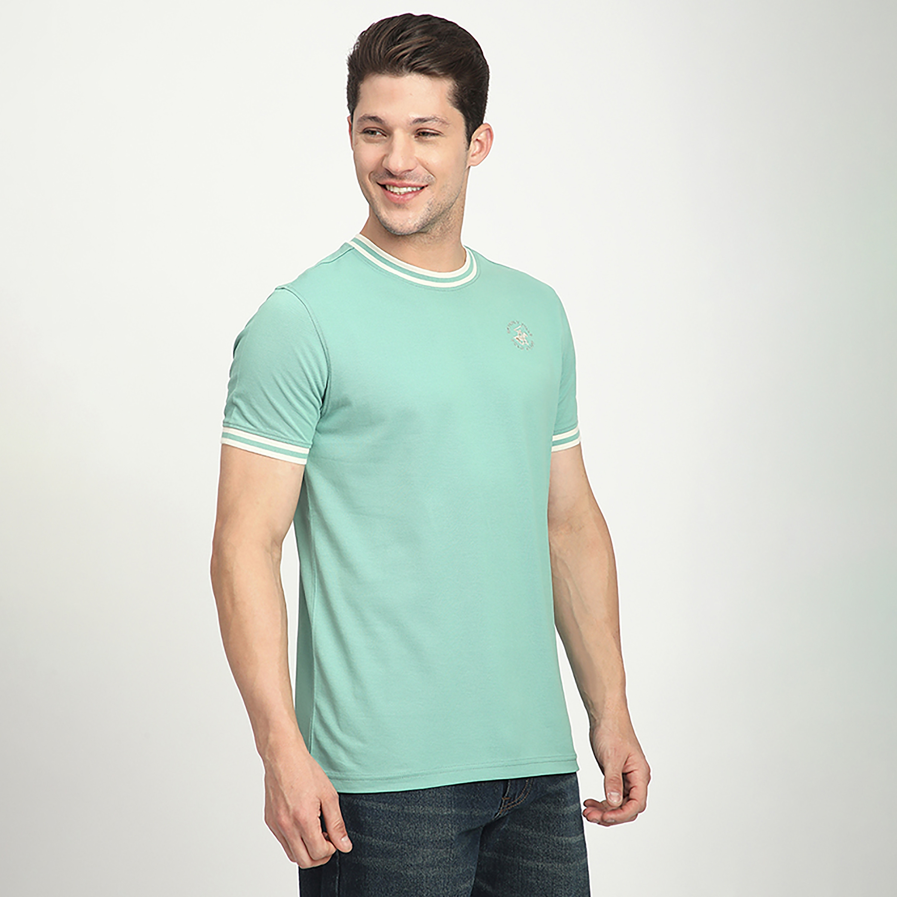 تي شيرت رجالي سادة برقبة دائرية وأكمام قصيرة من بيفرلي هيلز بولو كلوب-men-clothing-tshirtsandpolos-tshirts-image-3