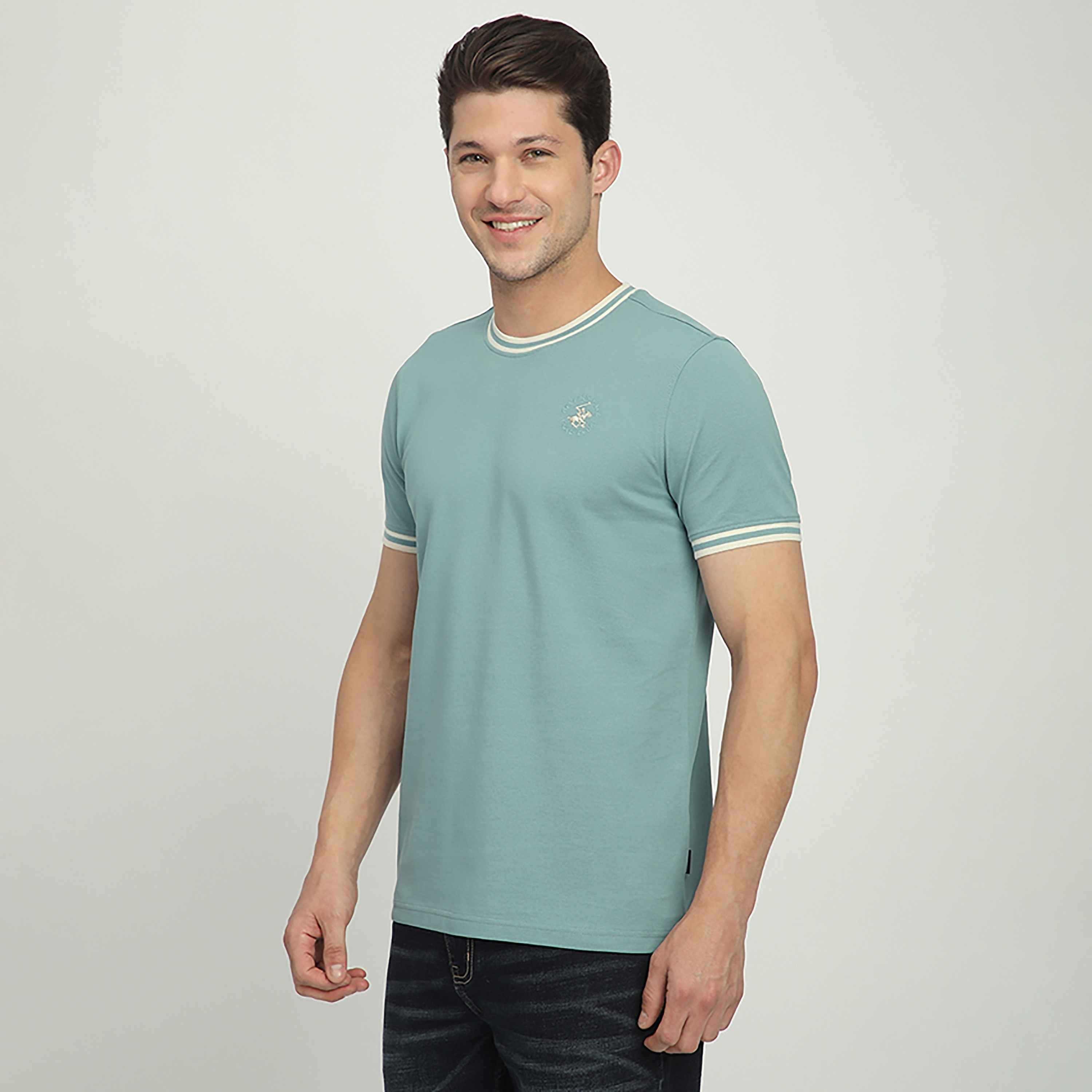 تي شيرت رجالي سادة برقبة دائرية وأكمام قصيرة من بيفرلي هيلز بولو كلوب-men-clothing-tshirtsandpolos-tshirts-image-6