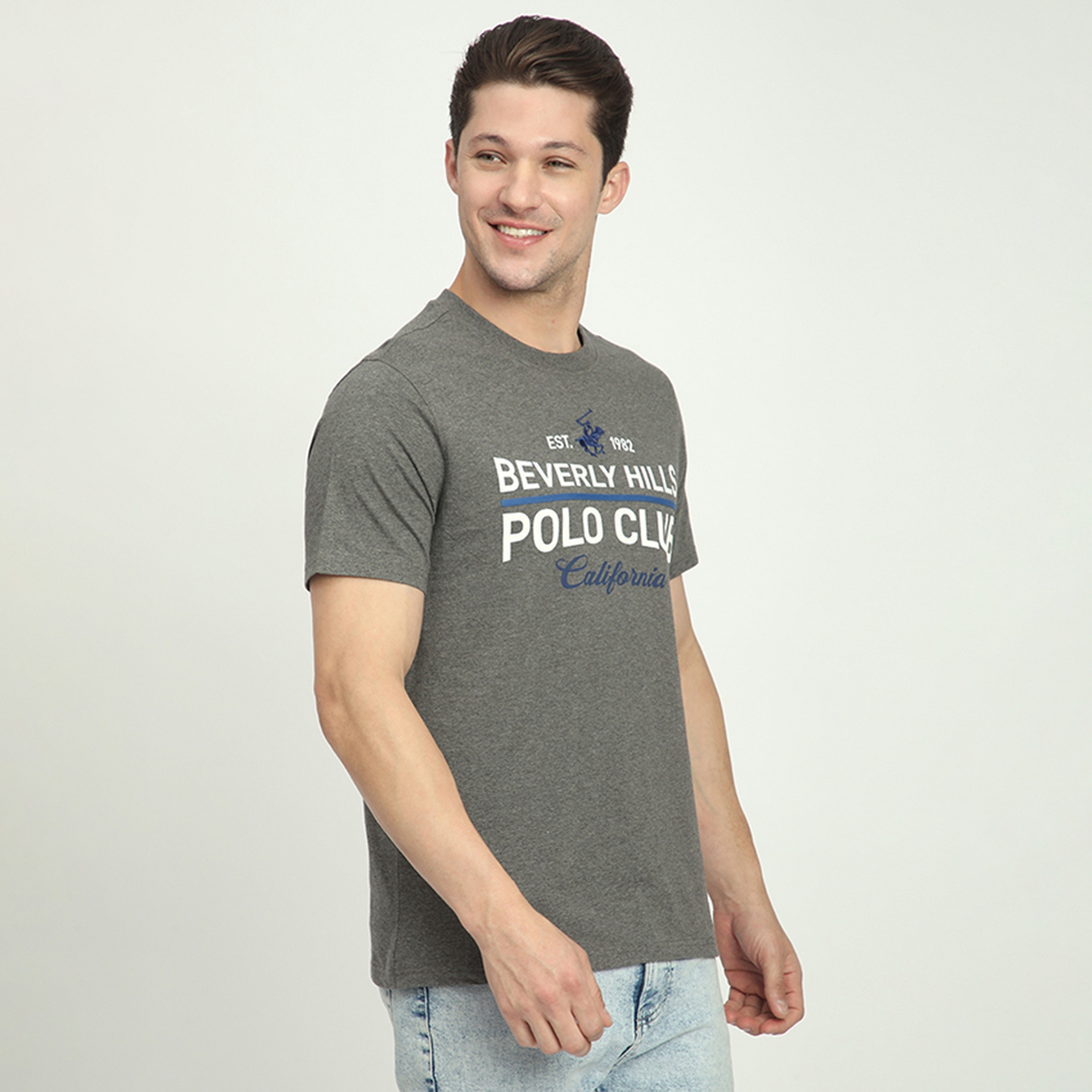 Beverly Hills Polo Club Logo Print Crew Neck Short Sleeves Men's T-Shirt-men-clothing-tshirtsandpolos-tshirts-image-3