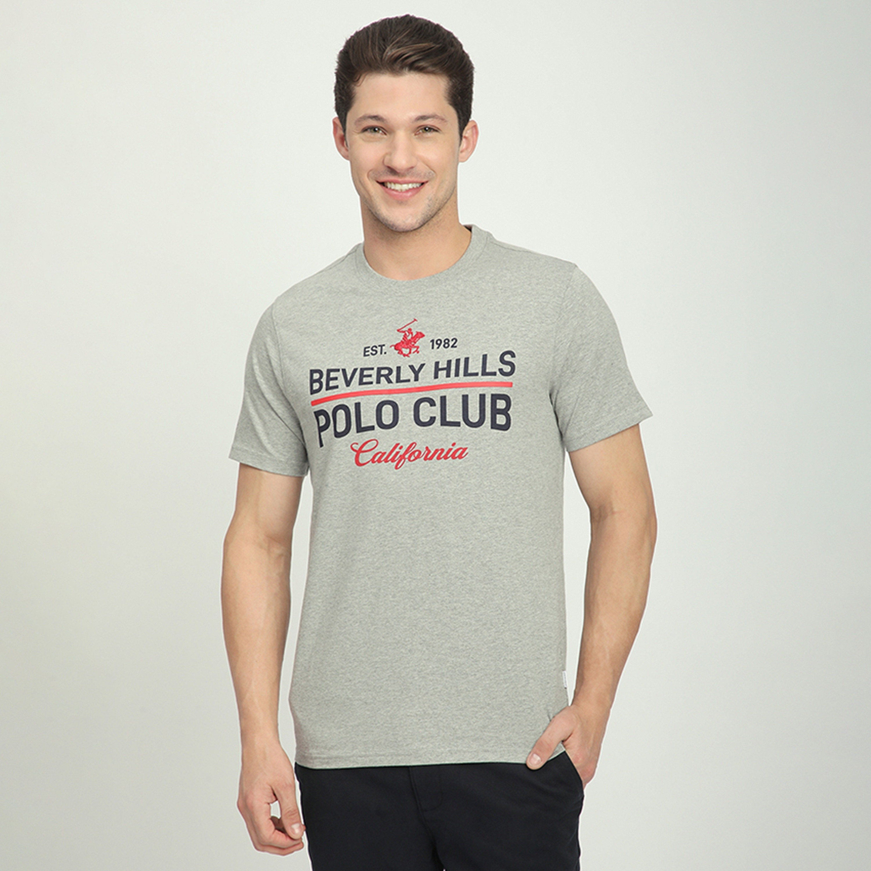 Beverly Hills Polo Club Logo Print Crew Neck Short Sleeves Men's T-Shirt-men-clothing-tshirtsandpolos-tshirts-image-5