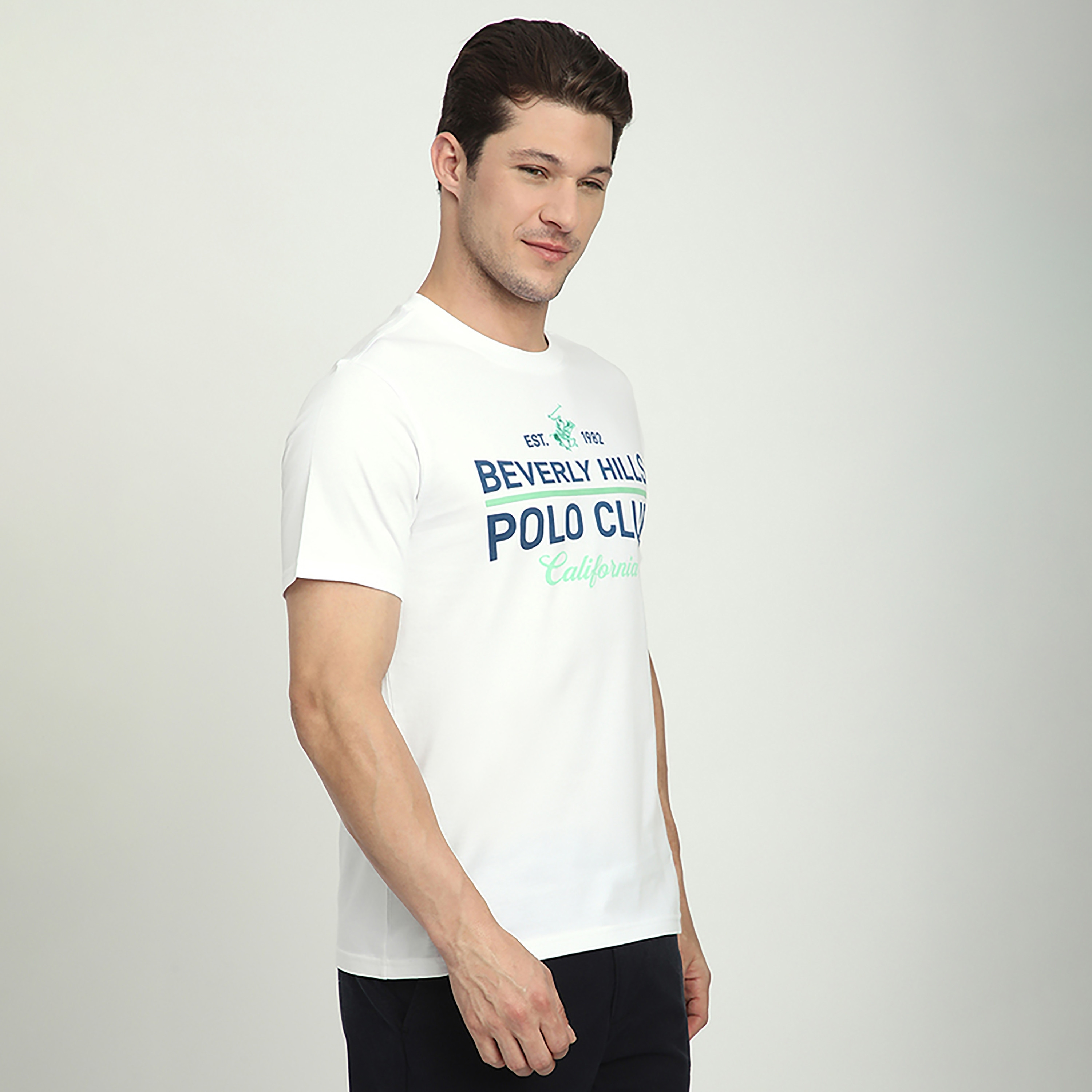 Beverly Hills Polo Club Logo Print Crew Neck Short Sleeves Men's T-Shirt-men-clothing-tshirtsandpolos-tshirts-image-11