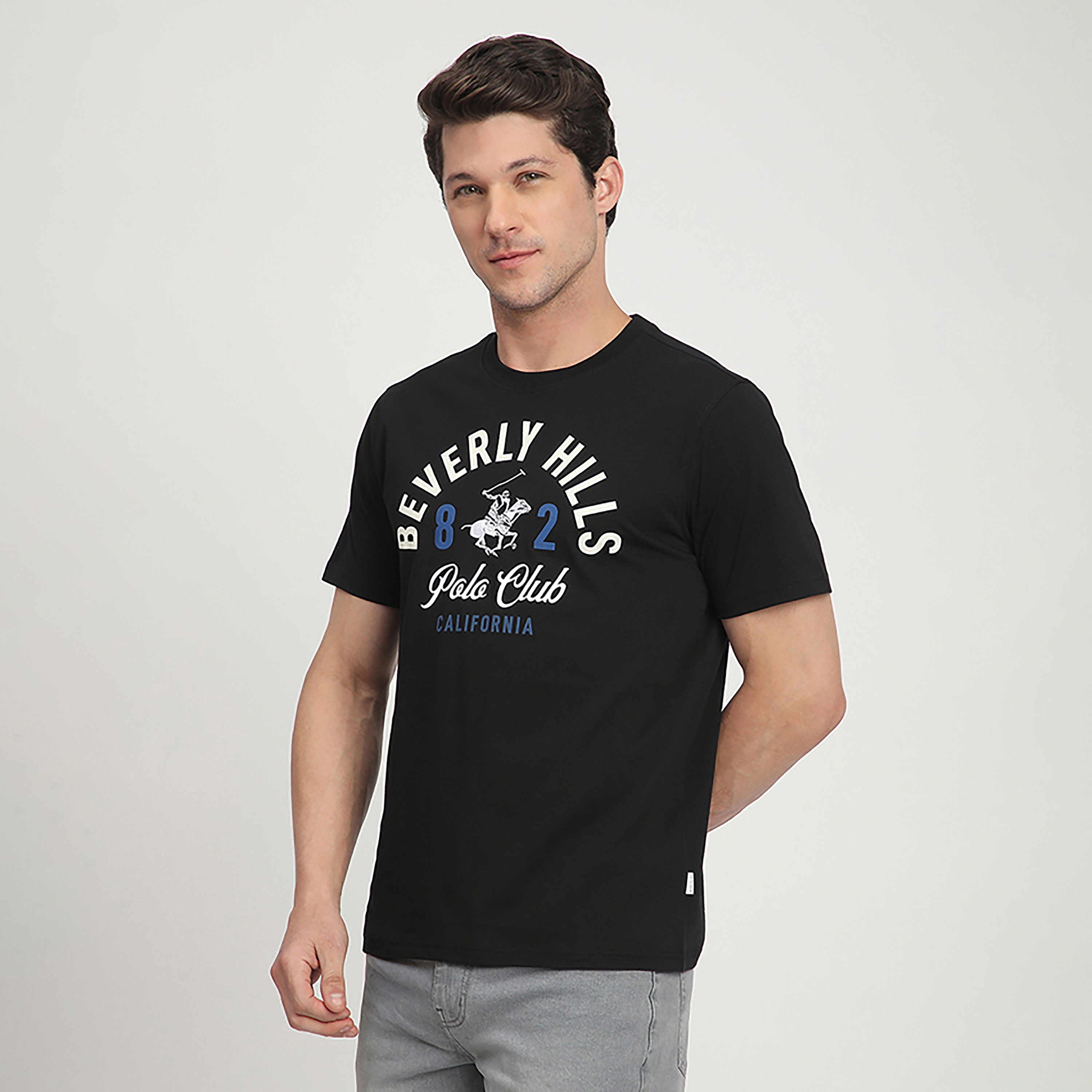 تي شيرت رجالي بأكمام قصيرة ورقبة دائرية وطبعة شعار من بيفرلي هيلز بولو كلوب-men-clothing-tshirtsandpolos-tshirts-image-2