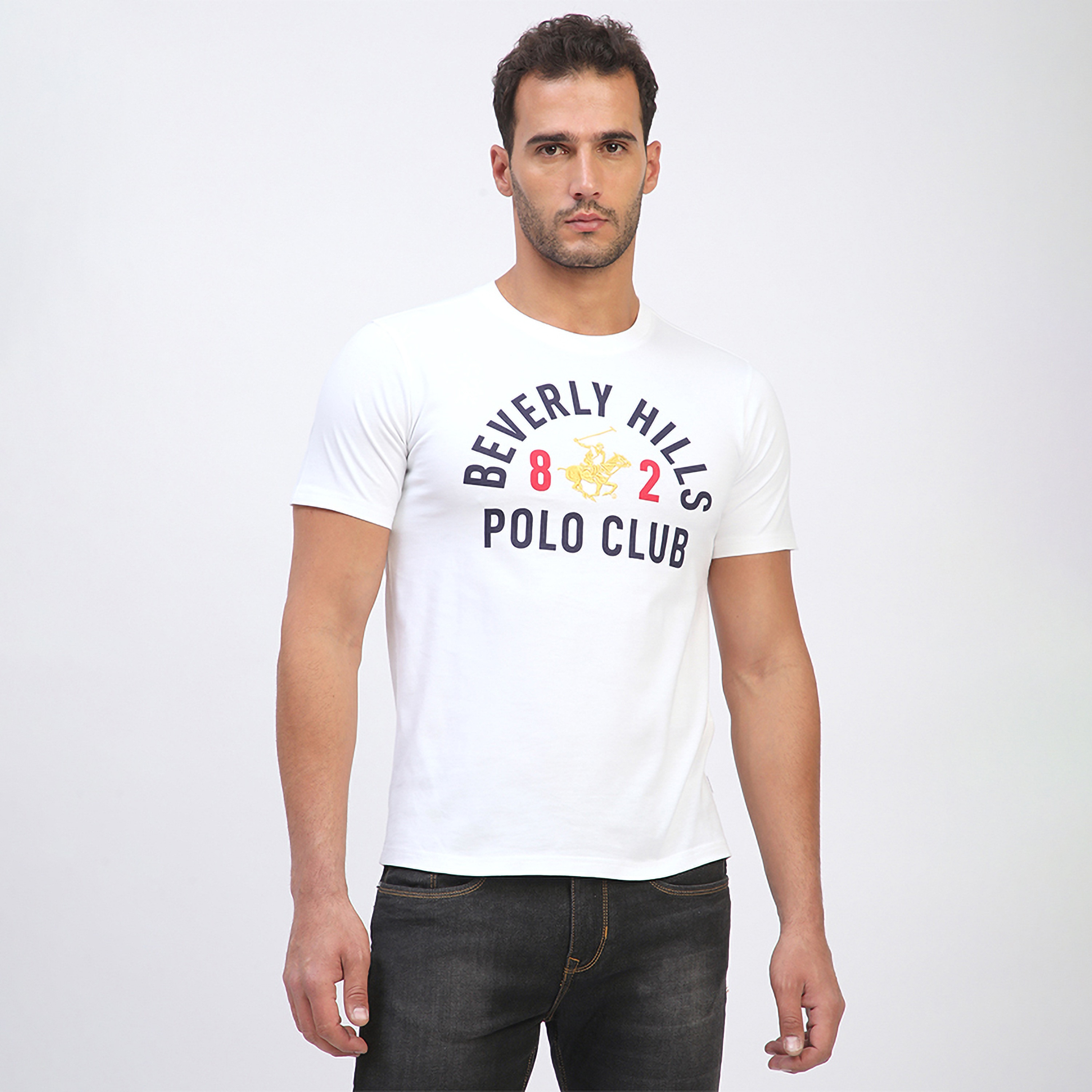 Beverly Hills Polo Club Logo Print Crew Neck Short Sleeves Men's T-Shirt-men-clothing-tshirtsandpolos-tshirts-image-9