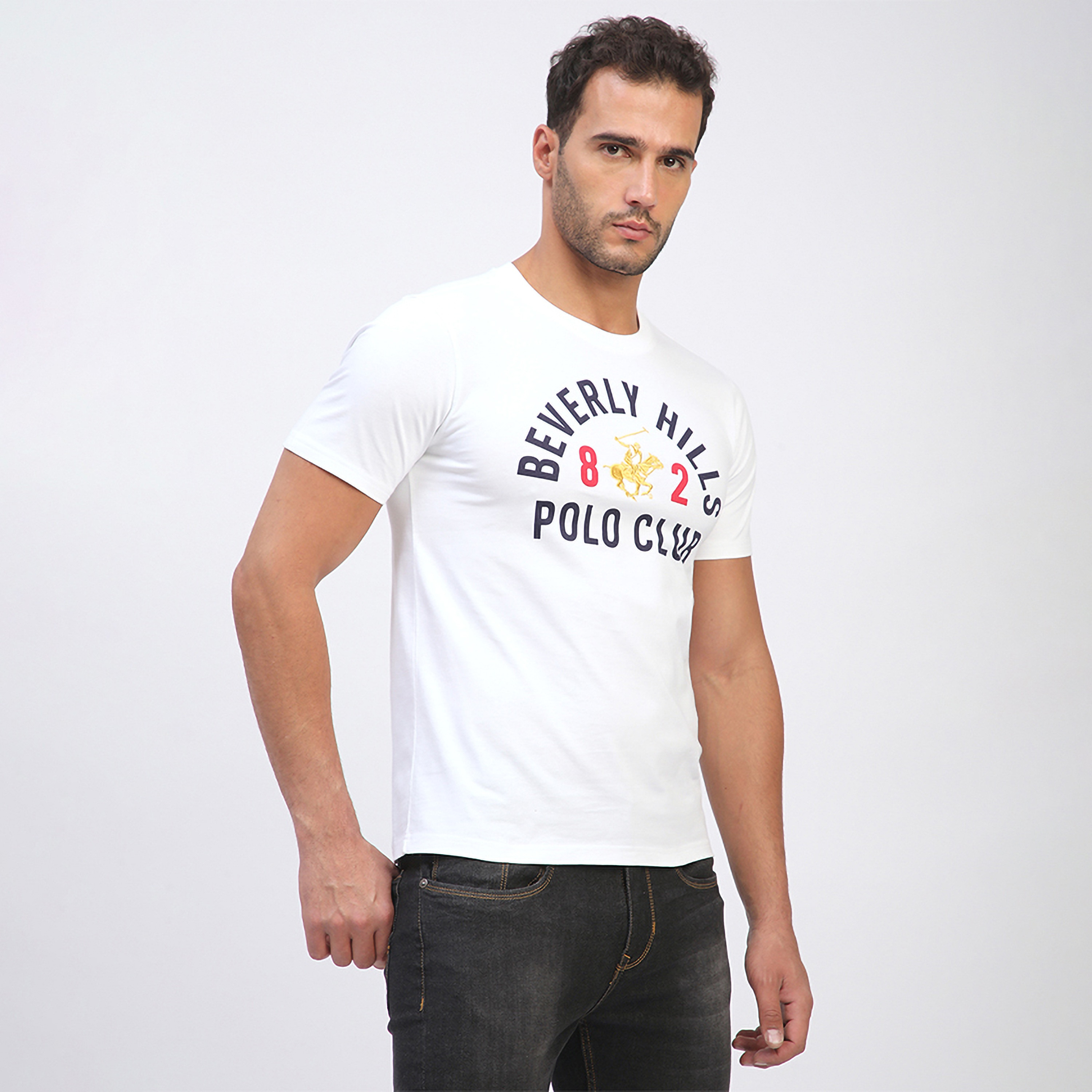 Beverly Hills Polo Club Logo Print Crew Neck Short Sleeves Men's T-Shirt-men-clothing-tshirtsandpolos-tshirts-image-11